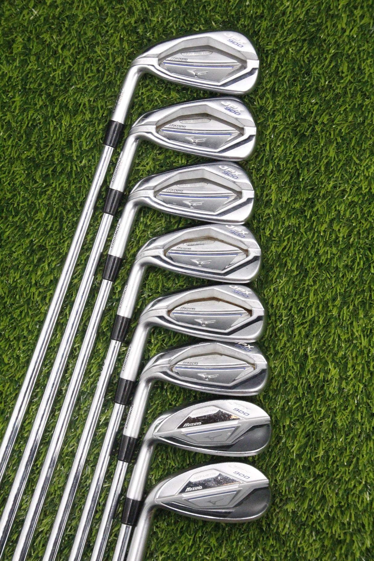Lefty Mizuno JPX 900 Hot Metal Iron Set 5-PW GW SW R Plus Flex +1.0"