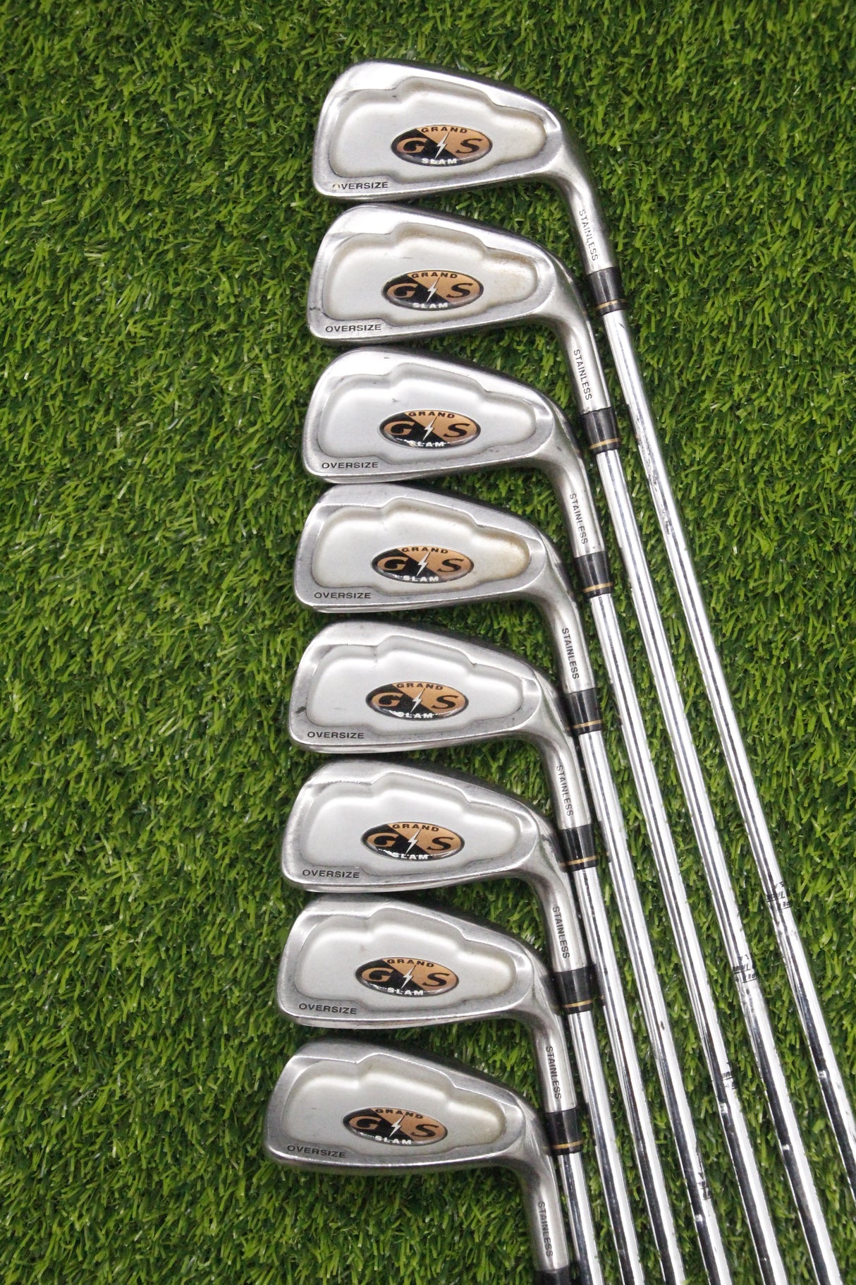 Power Bilt Grand Slam Iron Set 3i 5-PW SW S Flex Std Length