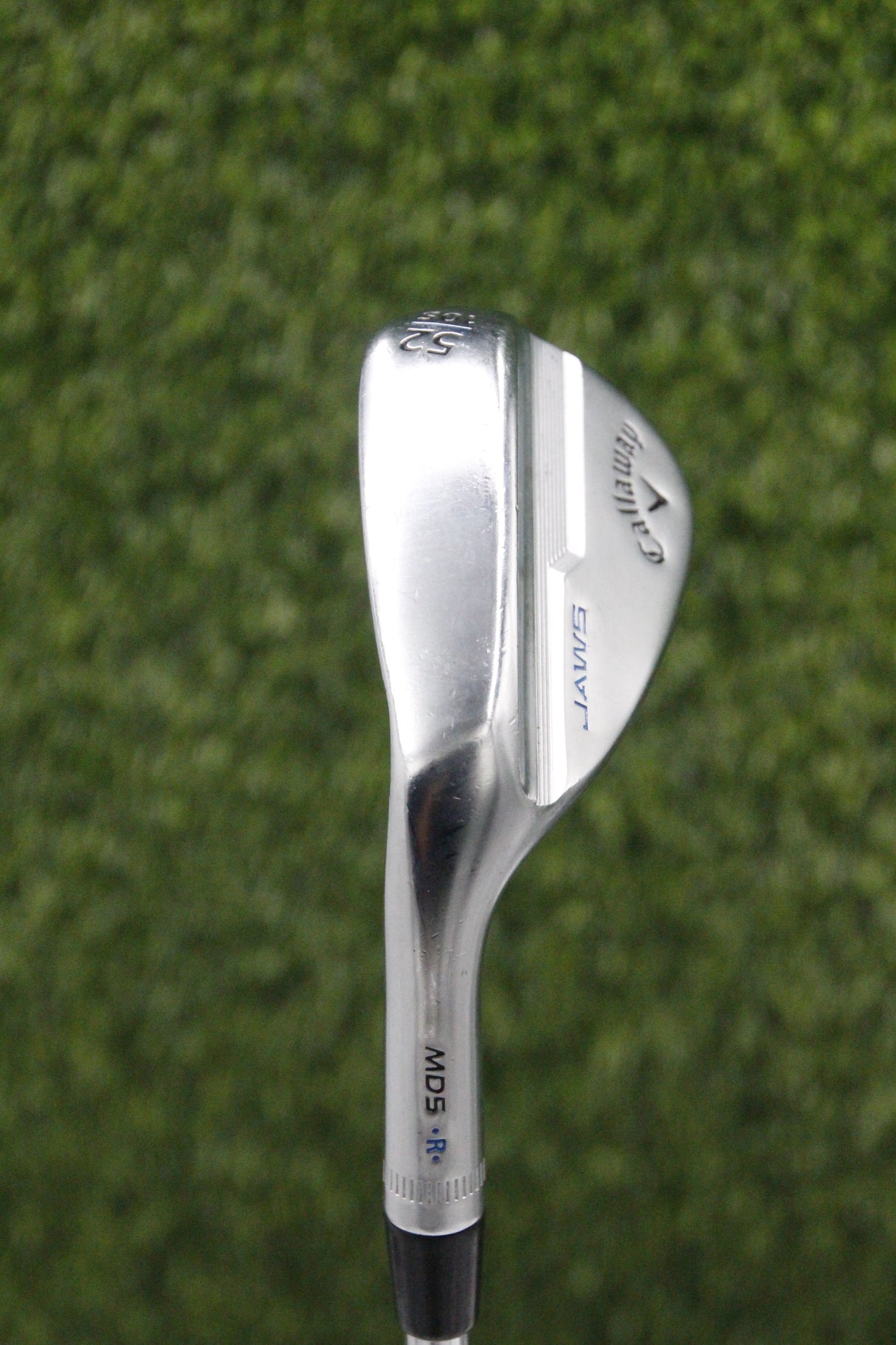 Lefty Callaway Jaws MD5 Platinum Chrome 52° GW S Flex 35.5"