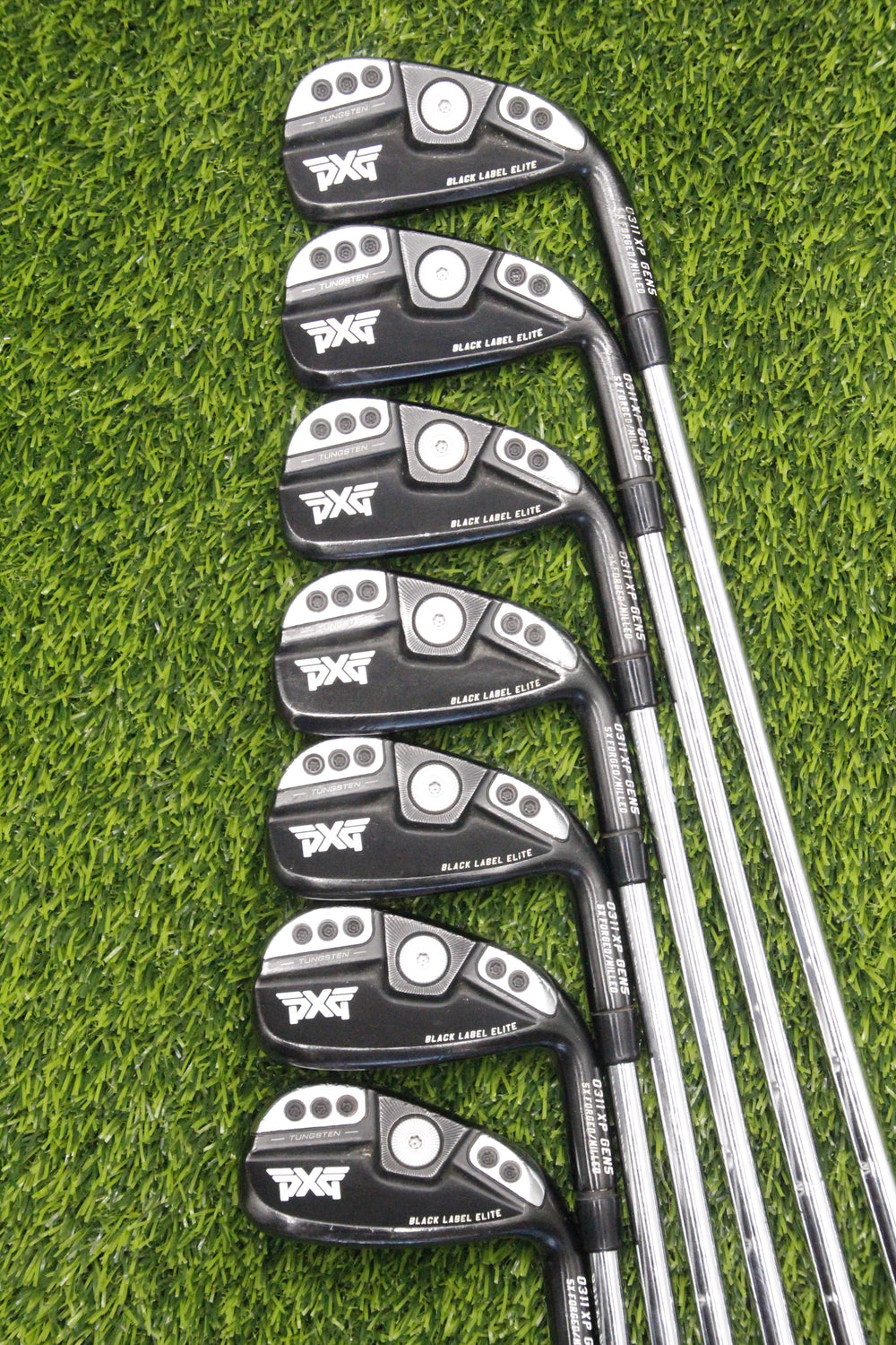 PXG 0311 XP GEN5 Xtreme Dark Iron Set 4-PW GW XS Flex +0.5"