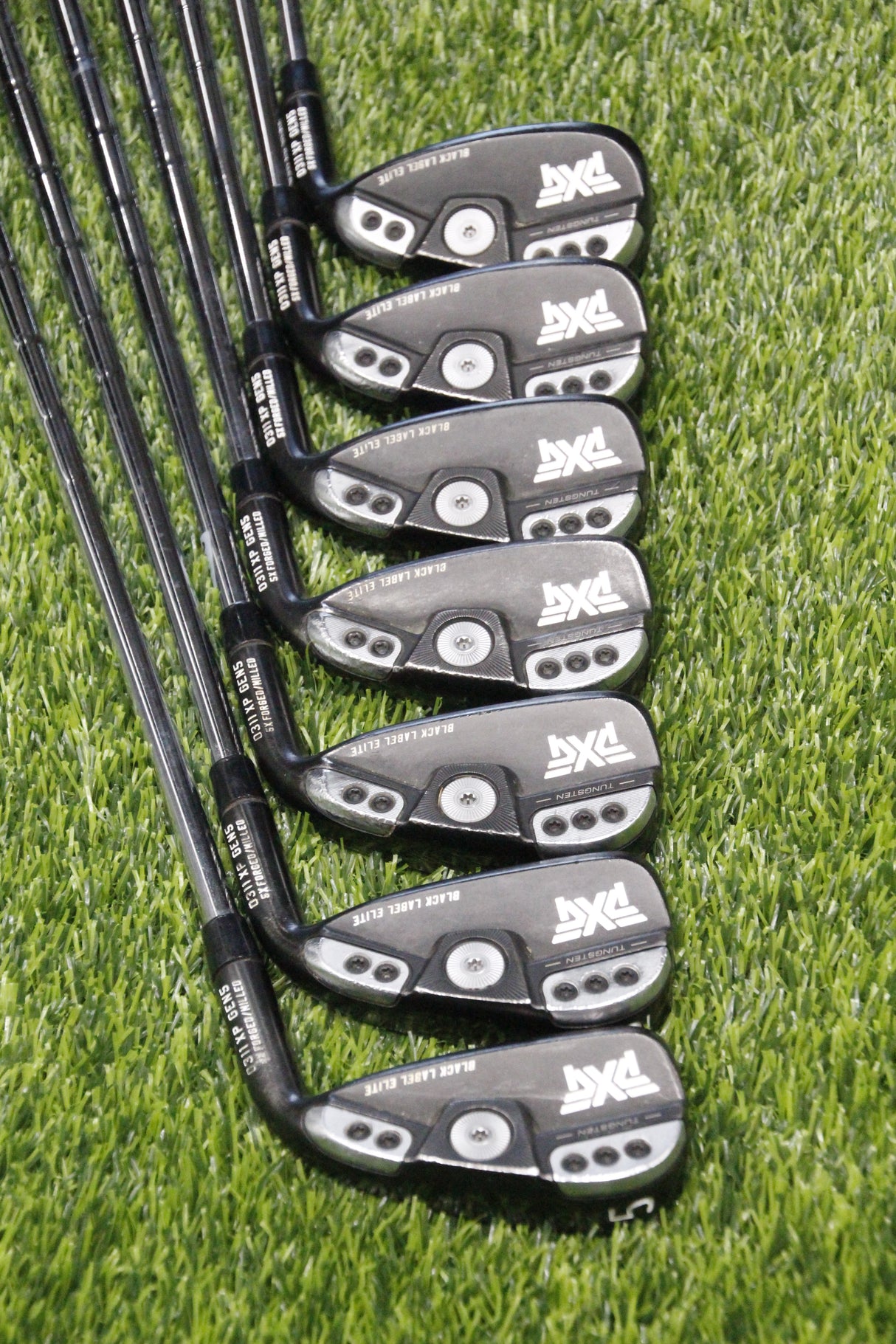 PXG 0311 XP GEN5 Xtreme Dark Iron Set 4-PW GW XS Flex +0.5"