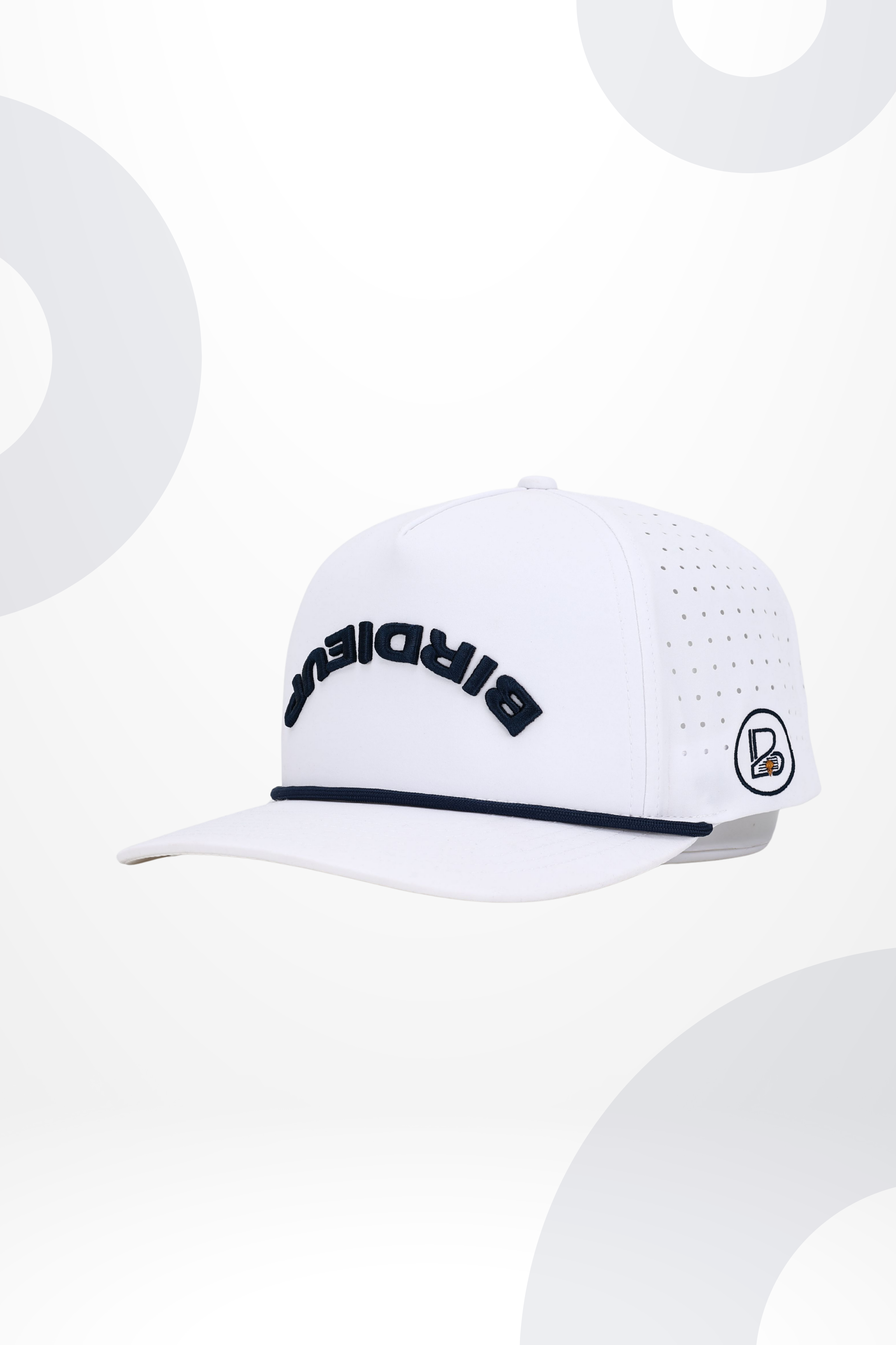 BIRDIEUP Rope SnapBack - White