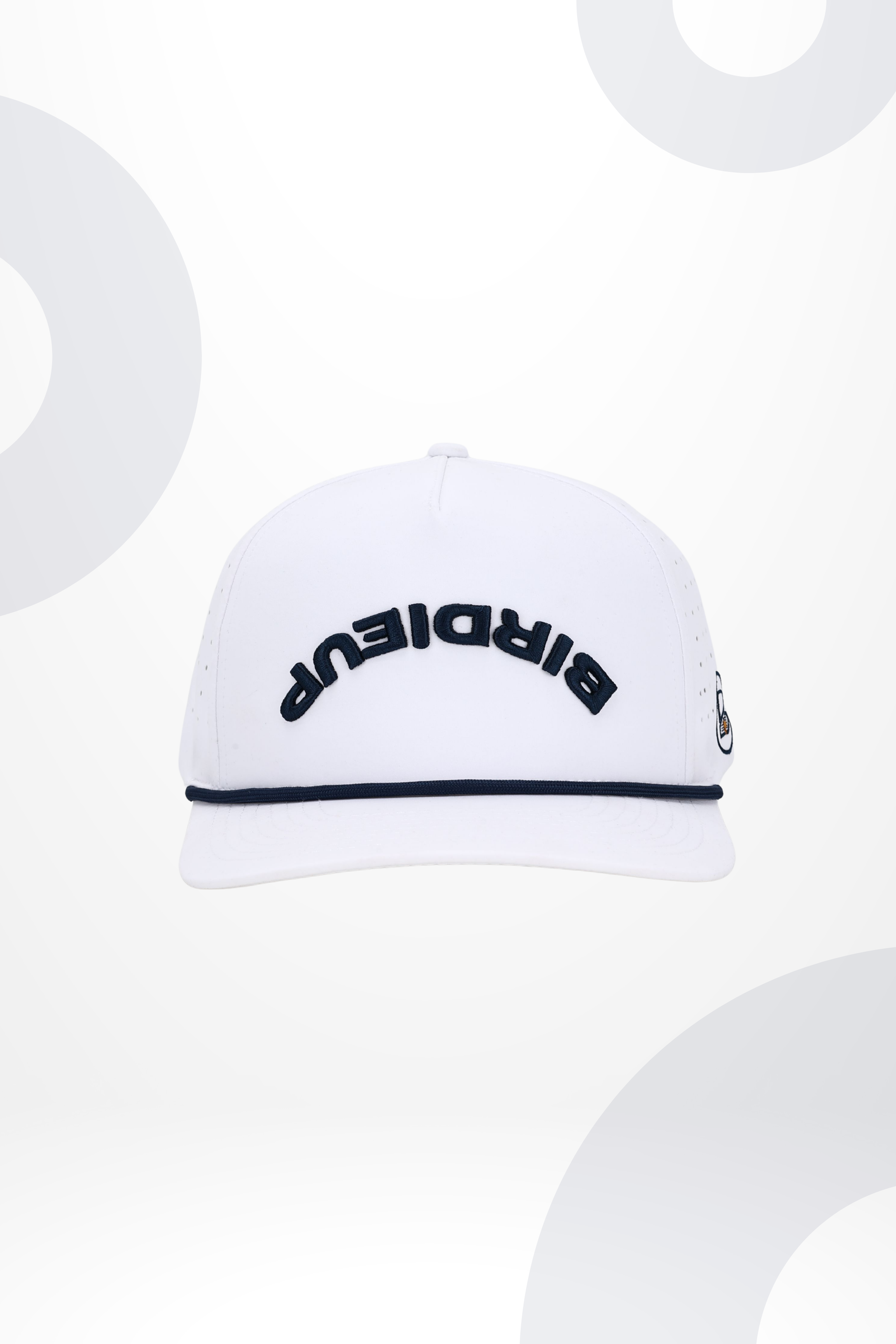 BIRDIEUP Rope SnapBack - White