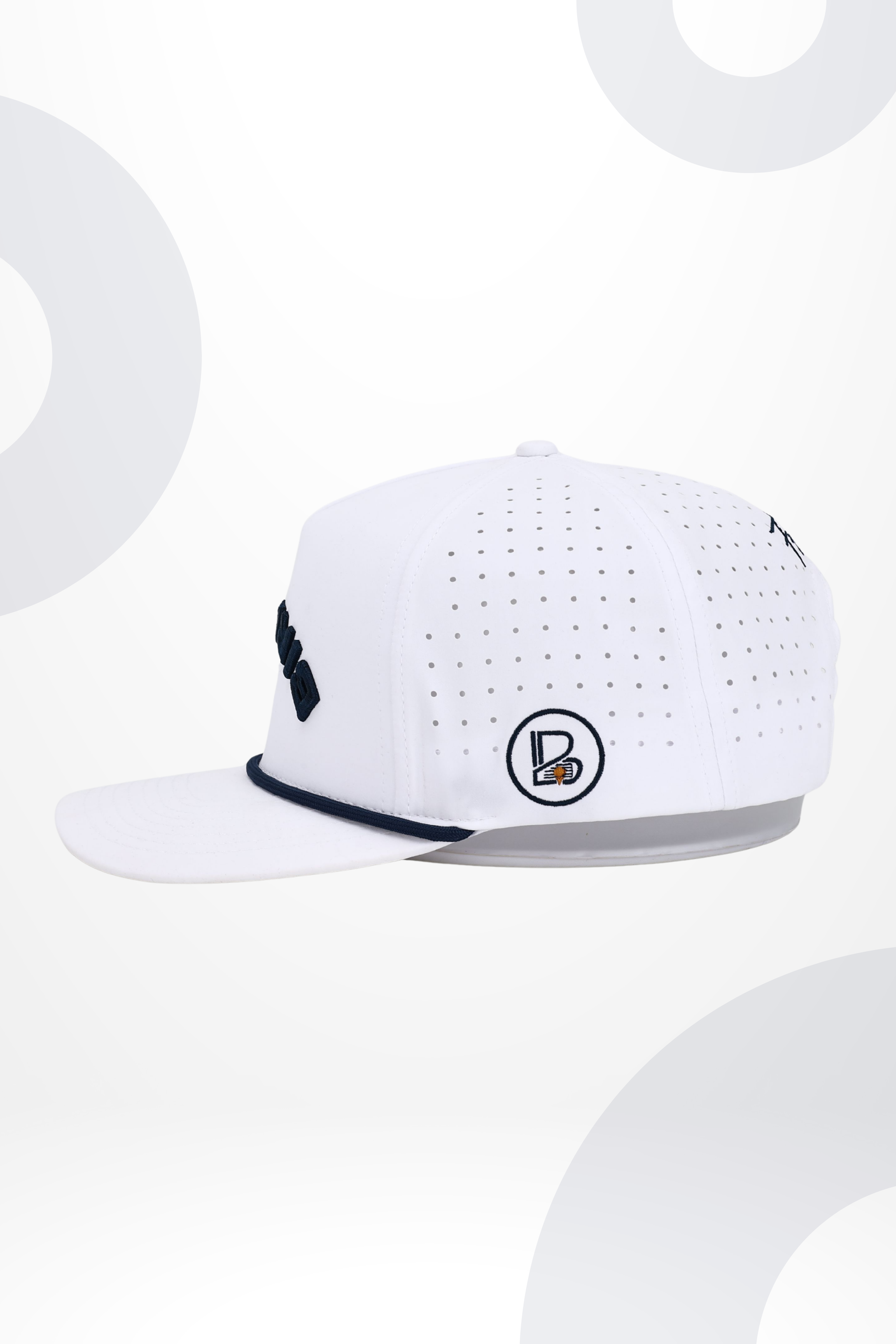 BIRDIEUP Rope SnapBack - White