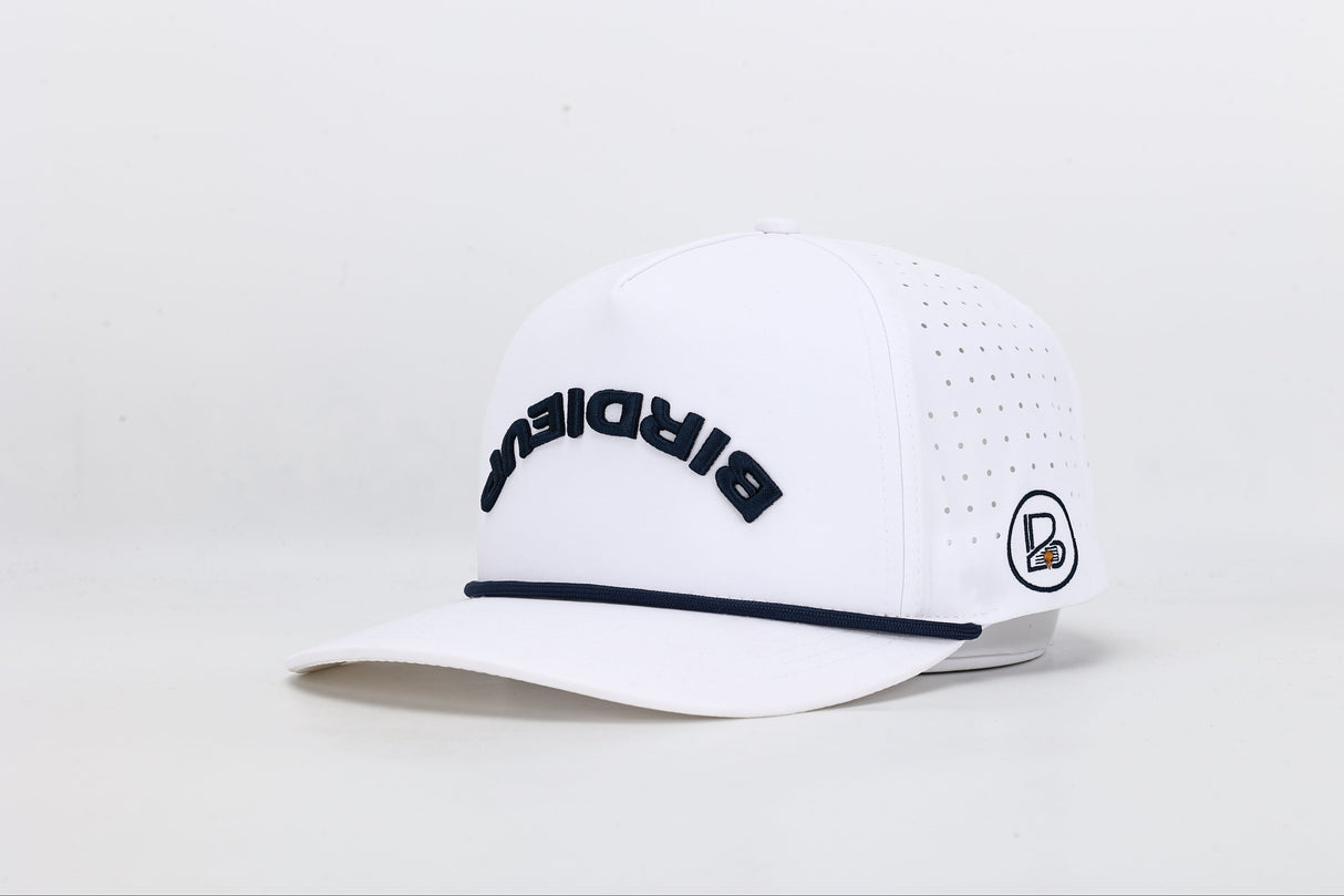 BIRDIEUP Rope SnapBack - White