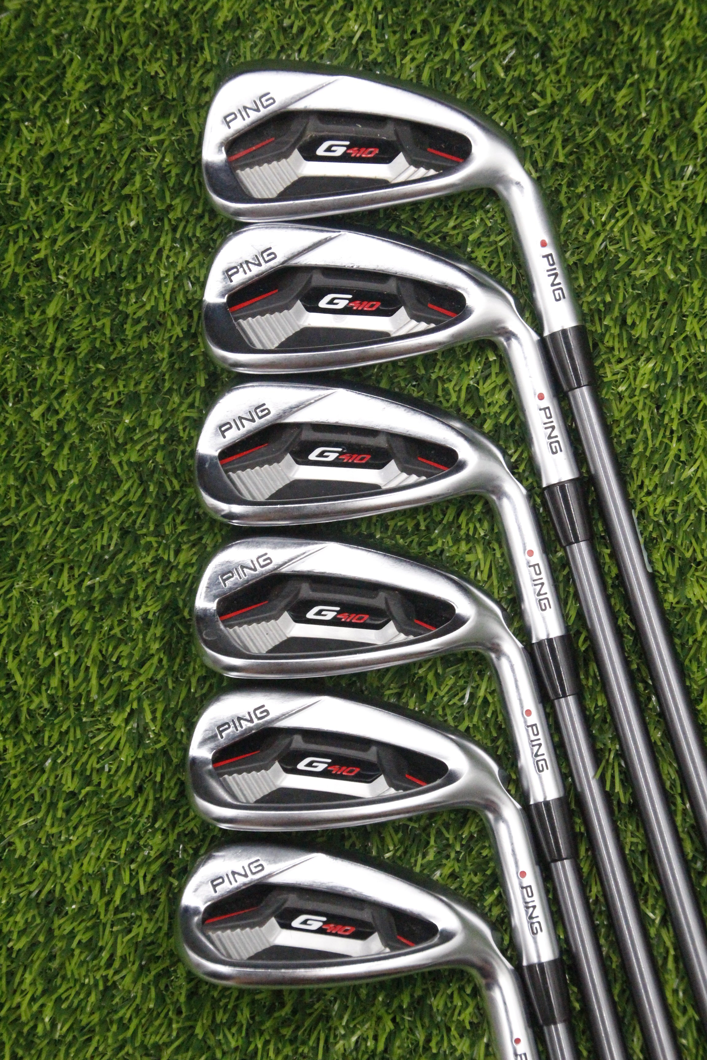 Ping G410 Iron Set 7-PW UW SW SR Flex -1.0"