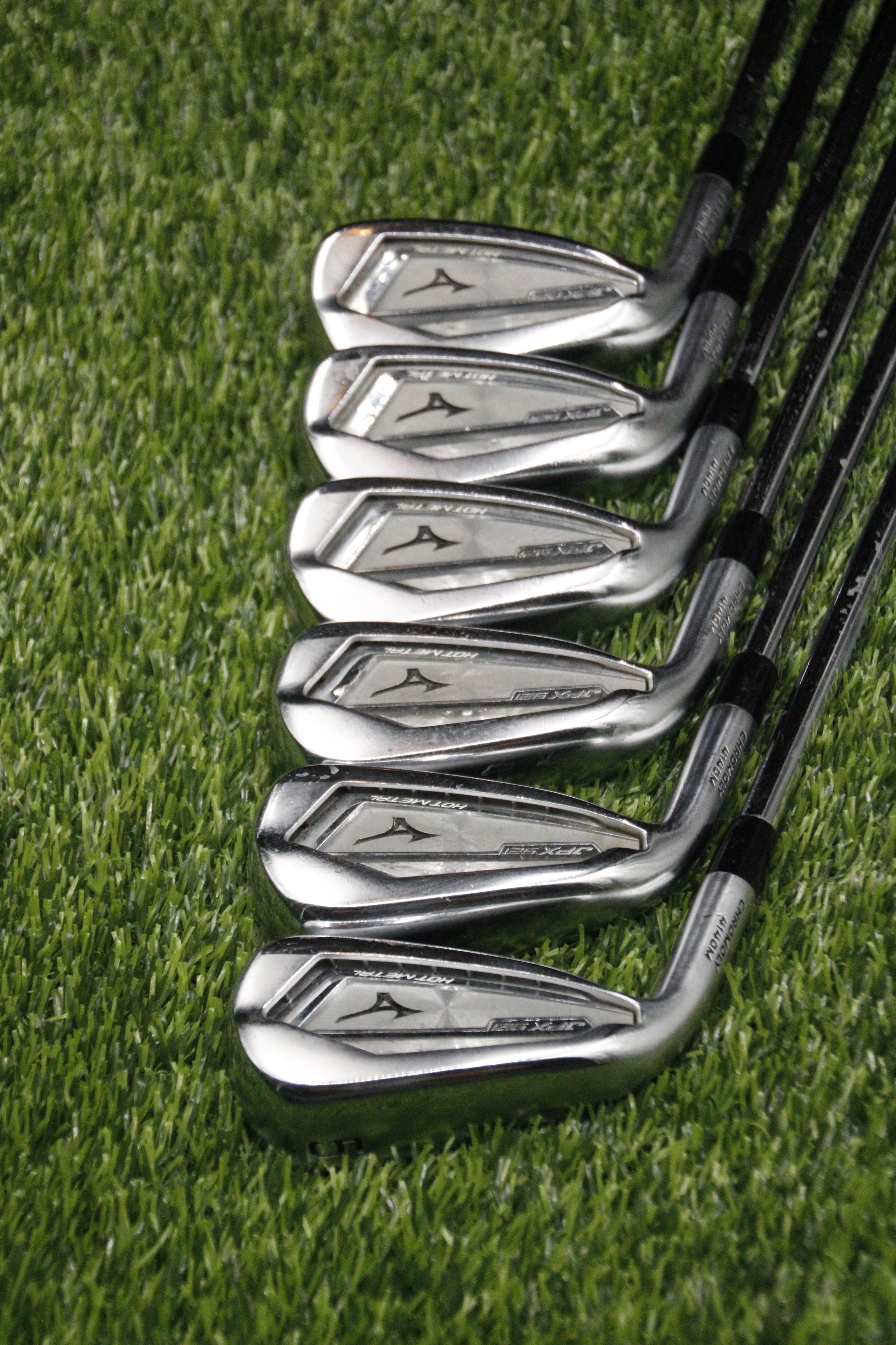 Lefty Mizuno JPX 921 Hot Metal Iron Set 5-PW S Flex Std Length