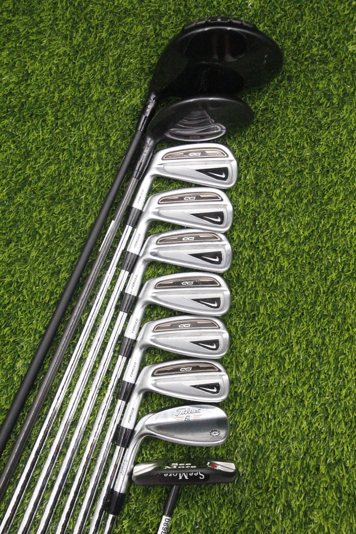 Lefty Nike CCI Forged Par Set S Flex +0.5"