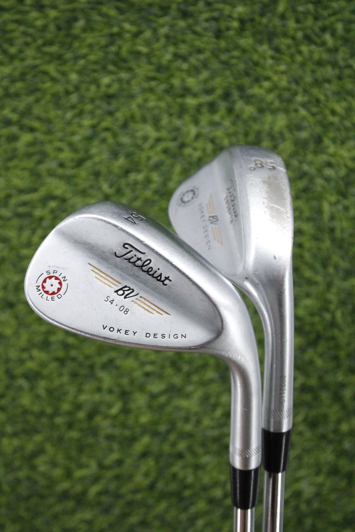 Titleist 2009 Vokey Spin Milled Chrome 54° 58° Wedge Set Wedge Flex