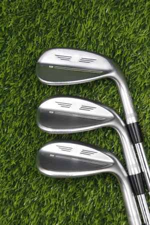 Titleist Vokey SM9 Tour Chrome 50° 54° 58° Wedge Set S Flex