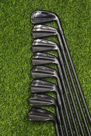 Titleist 2021 T200/T100s Black Combo Iron Set 4-PW GW XS Flex +0.5"