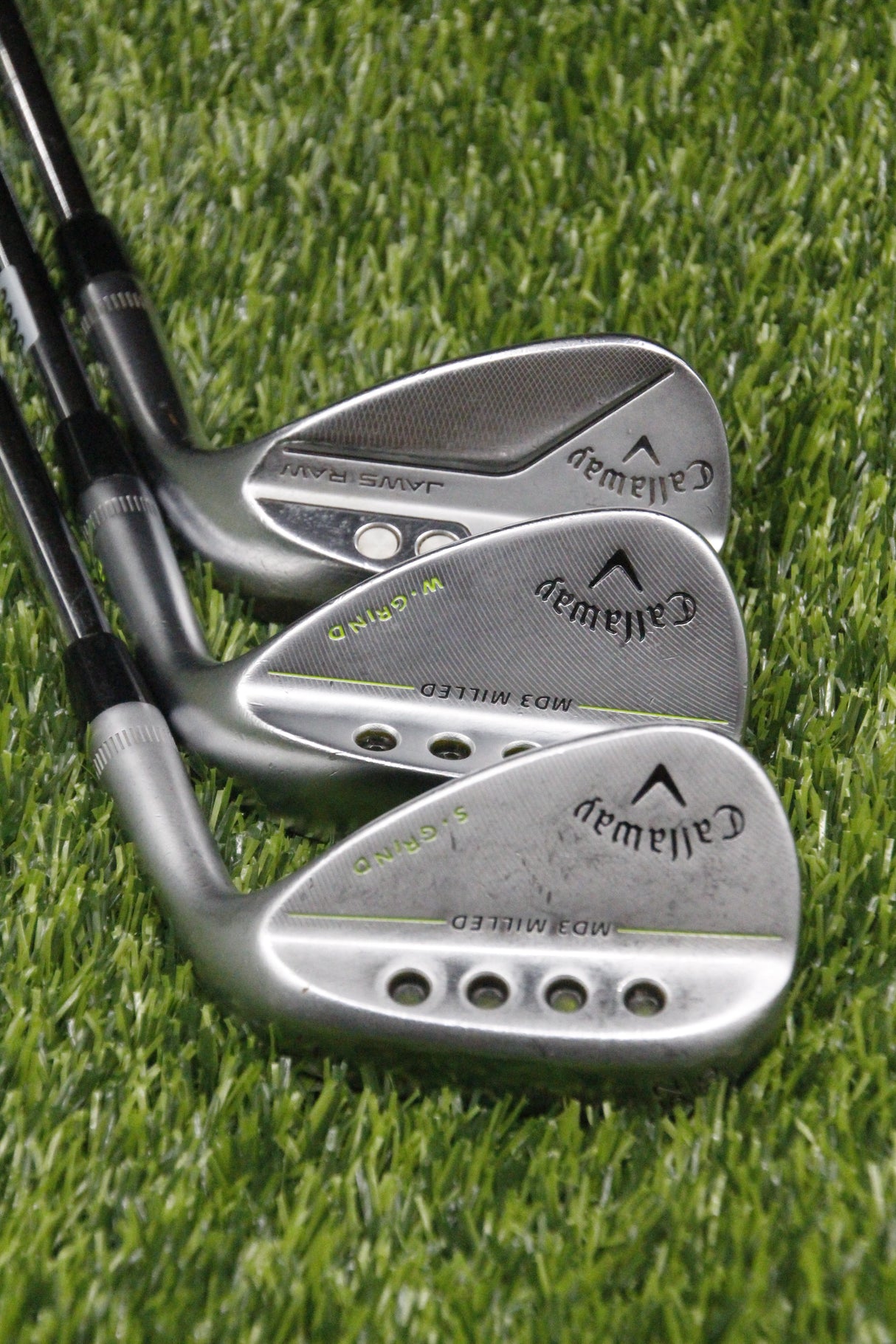 Callaway MD3 Milled Chrome/Jaws Raw 52° 56° 60° GW SW LW Wedge Flex 36.25" 35.25" 35.25"