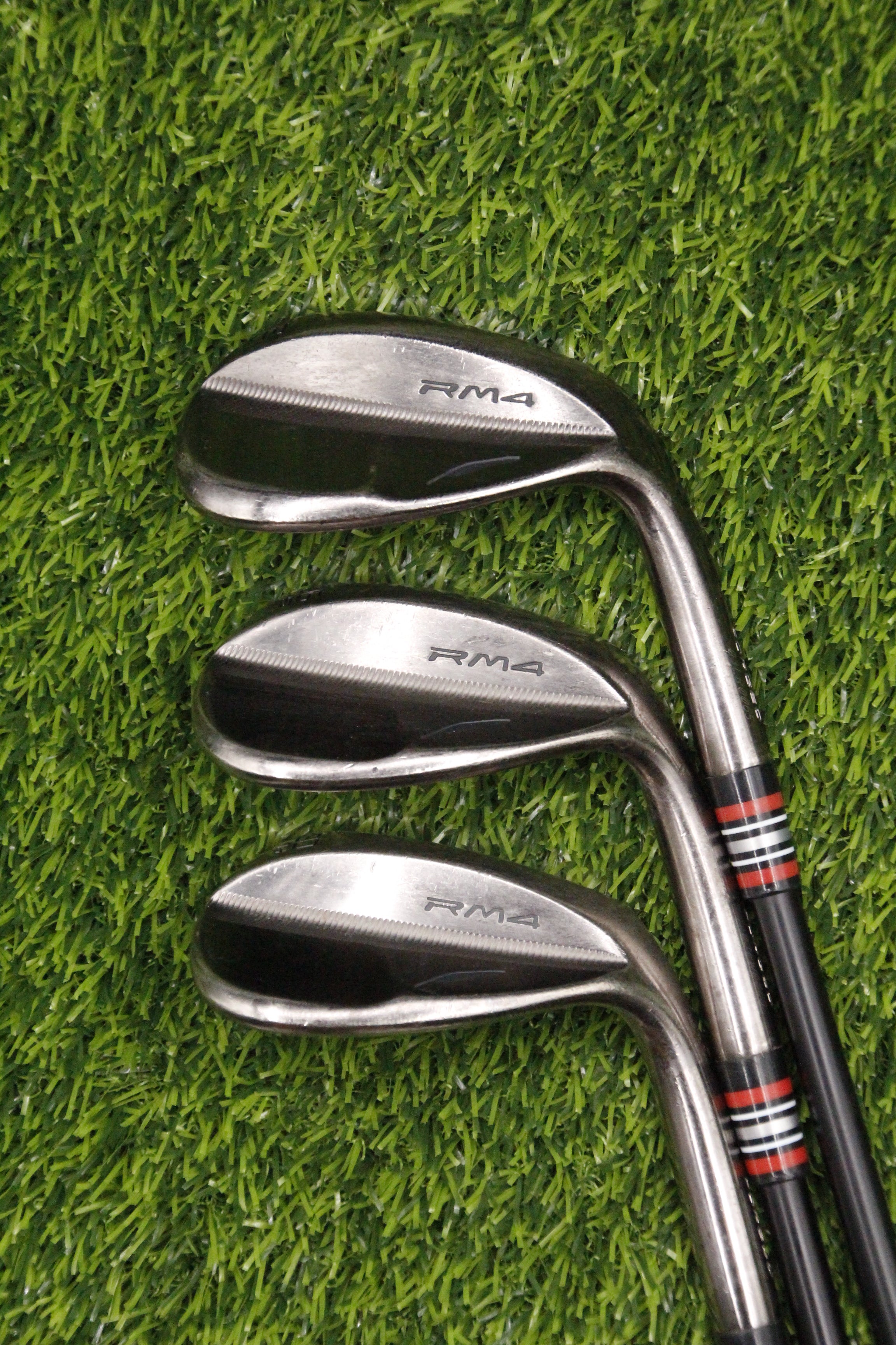 Fourteen Golf RM4 Nickel Satin Chrome w/ VeloCore Shafts 52° 56° 60° Wedge Set XS Flex