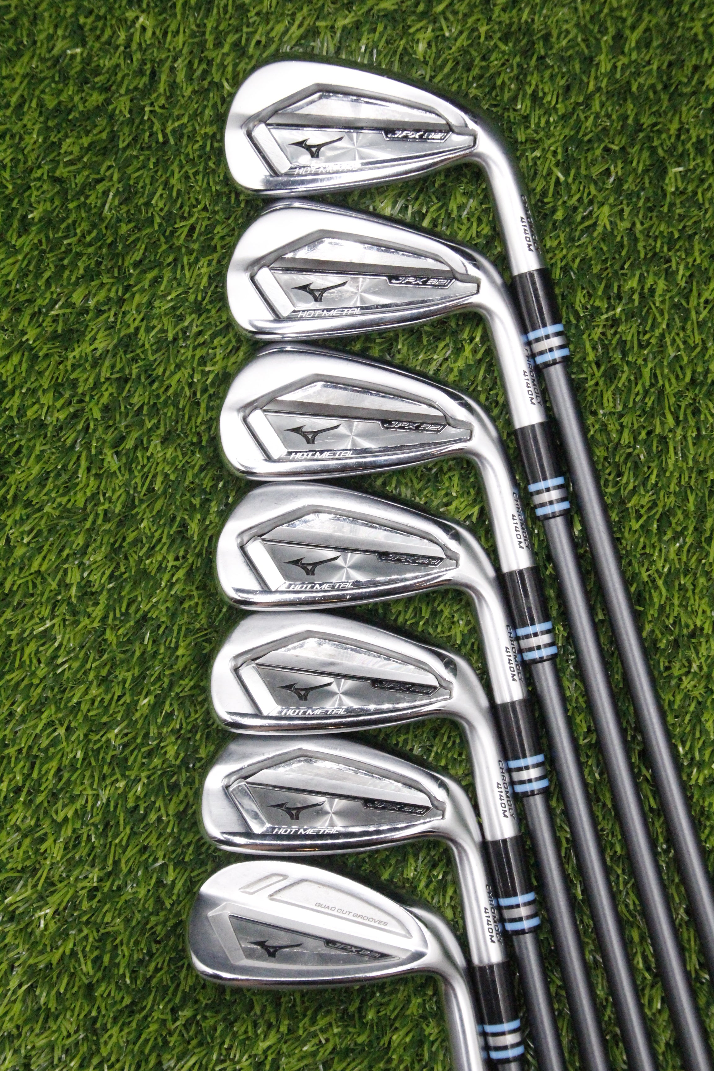 Mizuno JPX 921 Hot Metal Iron Set 5-PW GW R Flex -1.0"