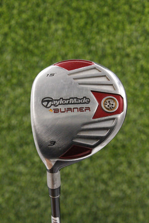 Lefty TaylorMade 2007 Burner Steel 15° 3 Wood R Flex 43"