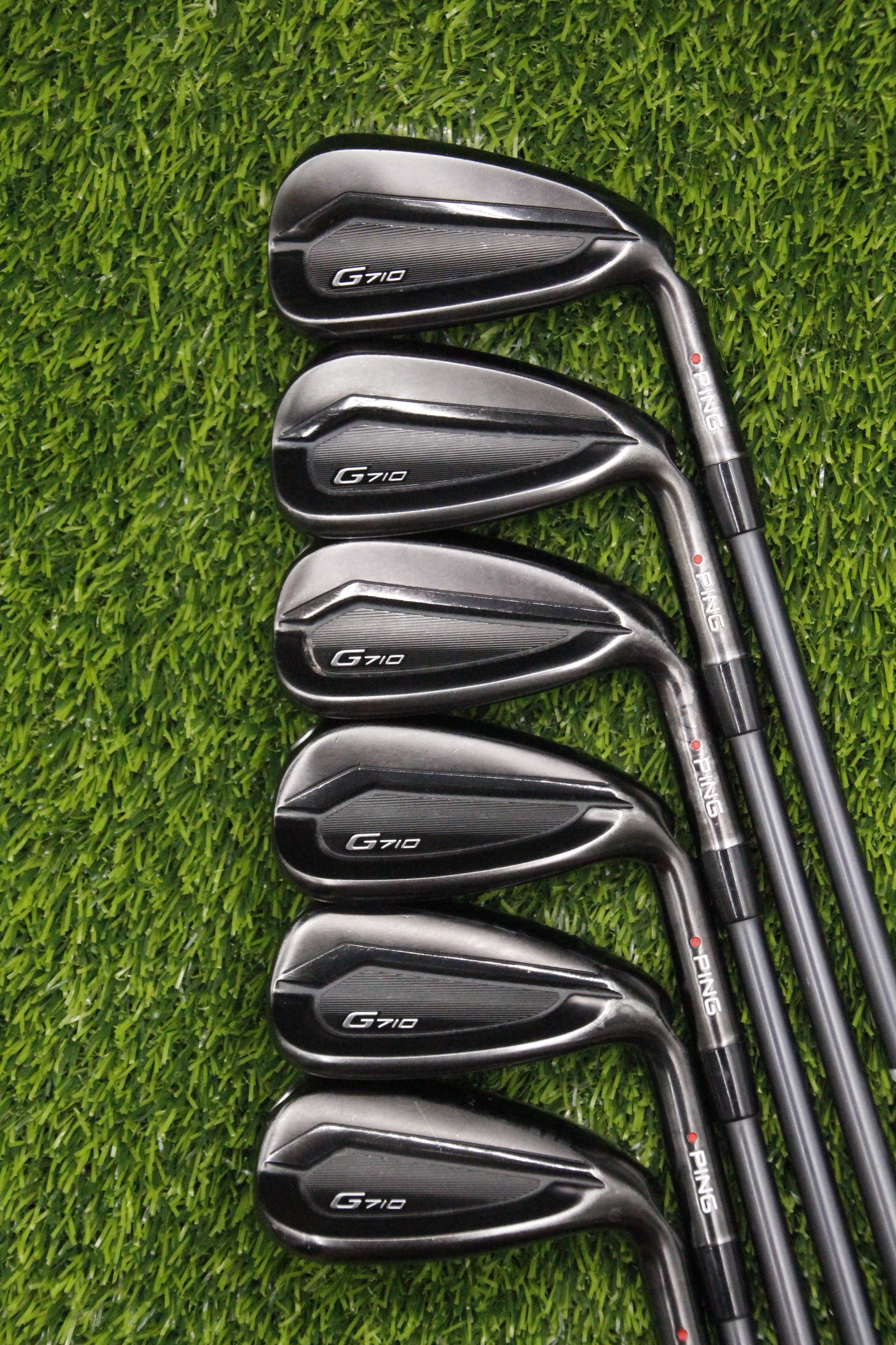 Ping G710 Iron Set 7-PW UW SW SR Flex +0.5"