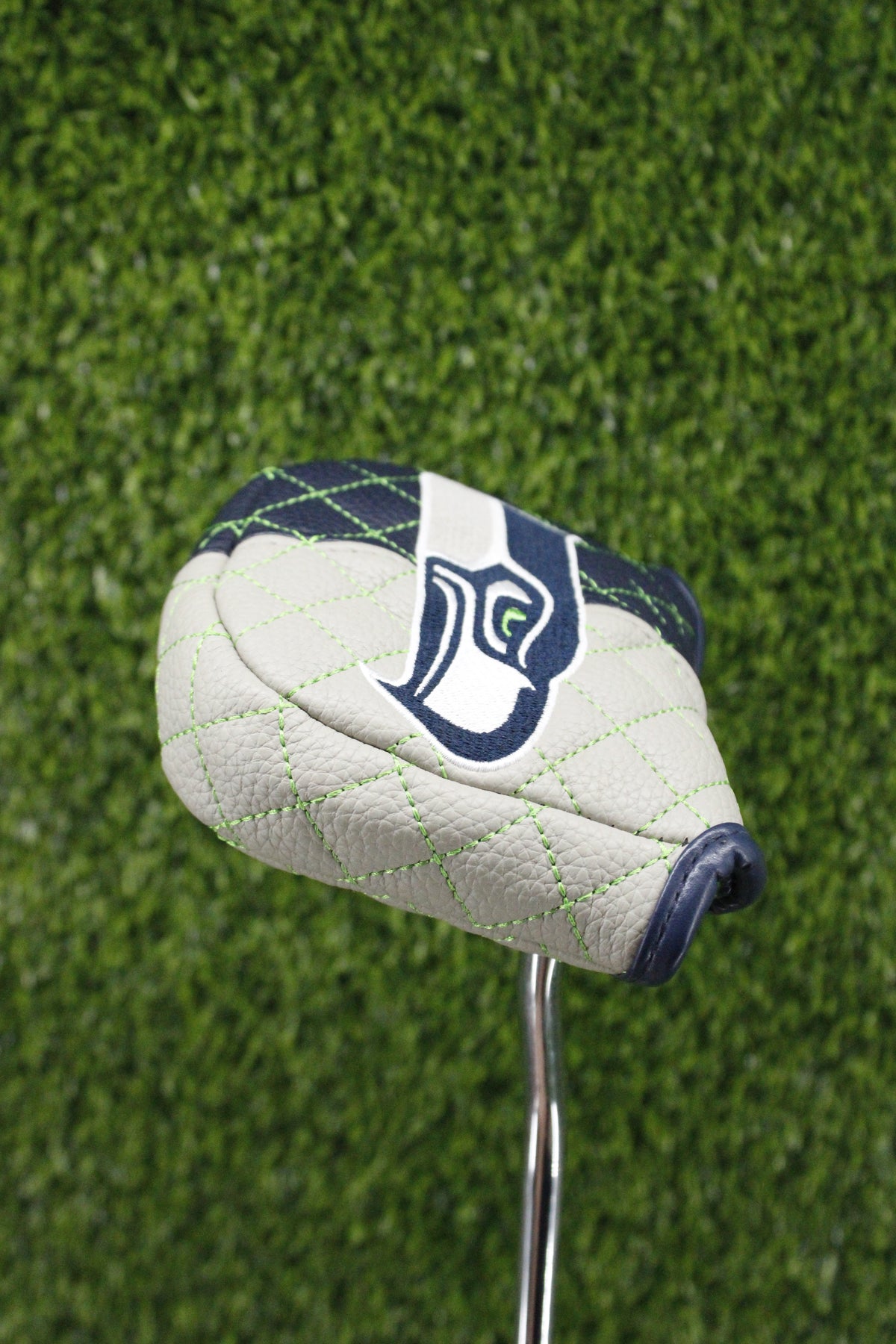Pre-Owned Team Golf Seattle Seahawks Putter Mallet Headcover