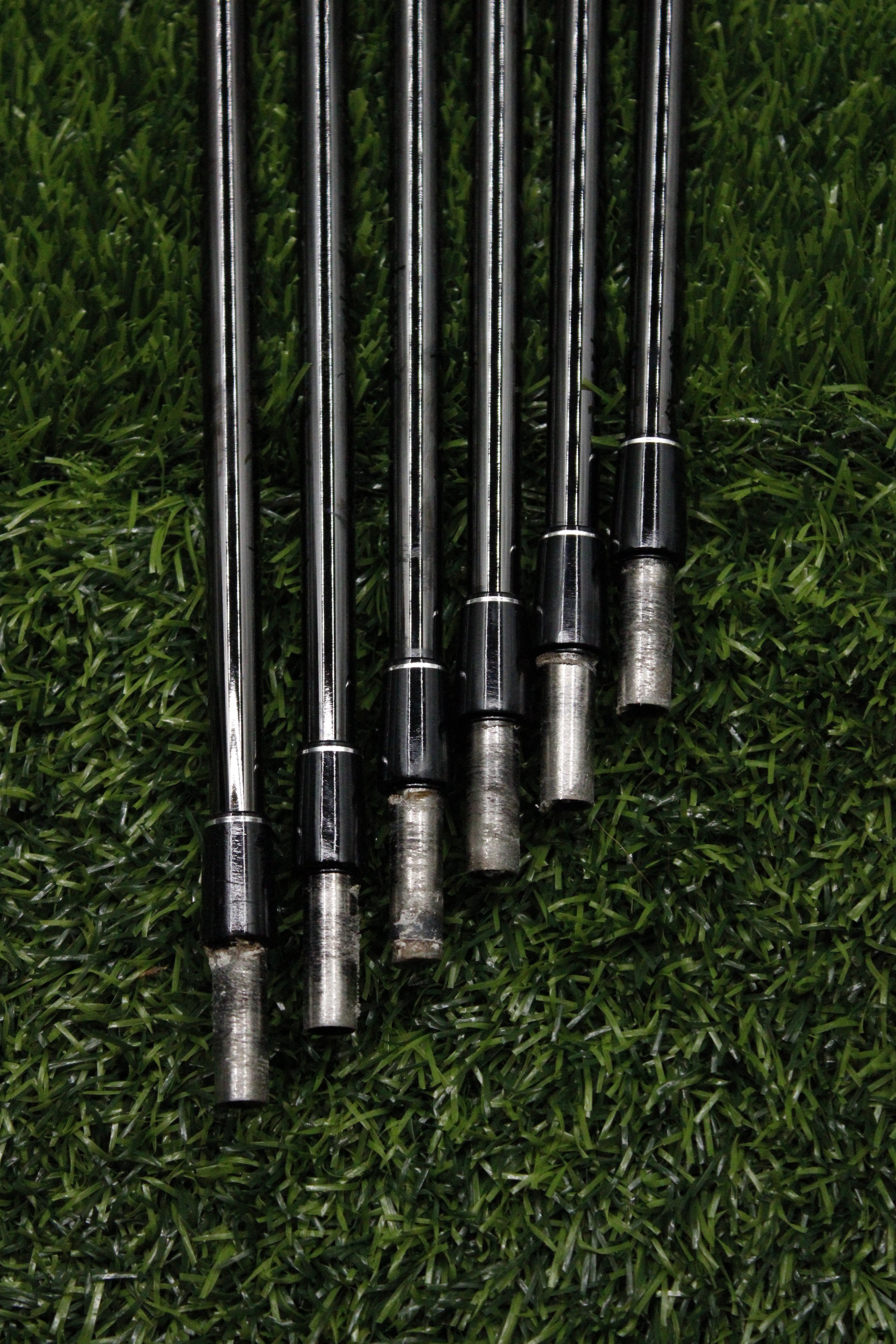 KBS $-Taper Black Finish 120g Stiff Flex 5-PW Iron Set Steel Shaft .370 Tip Std Length