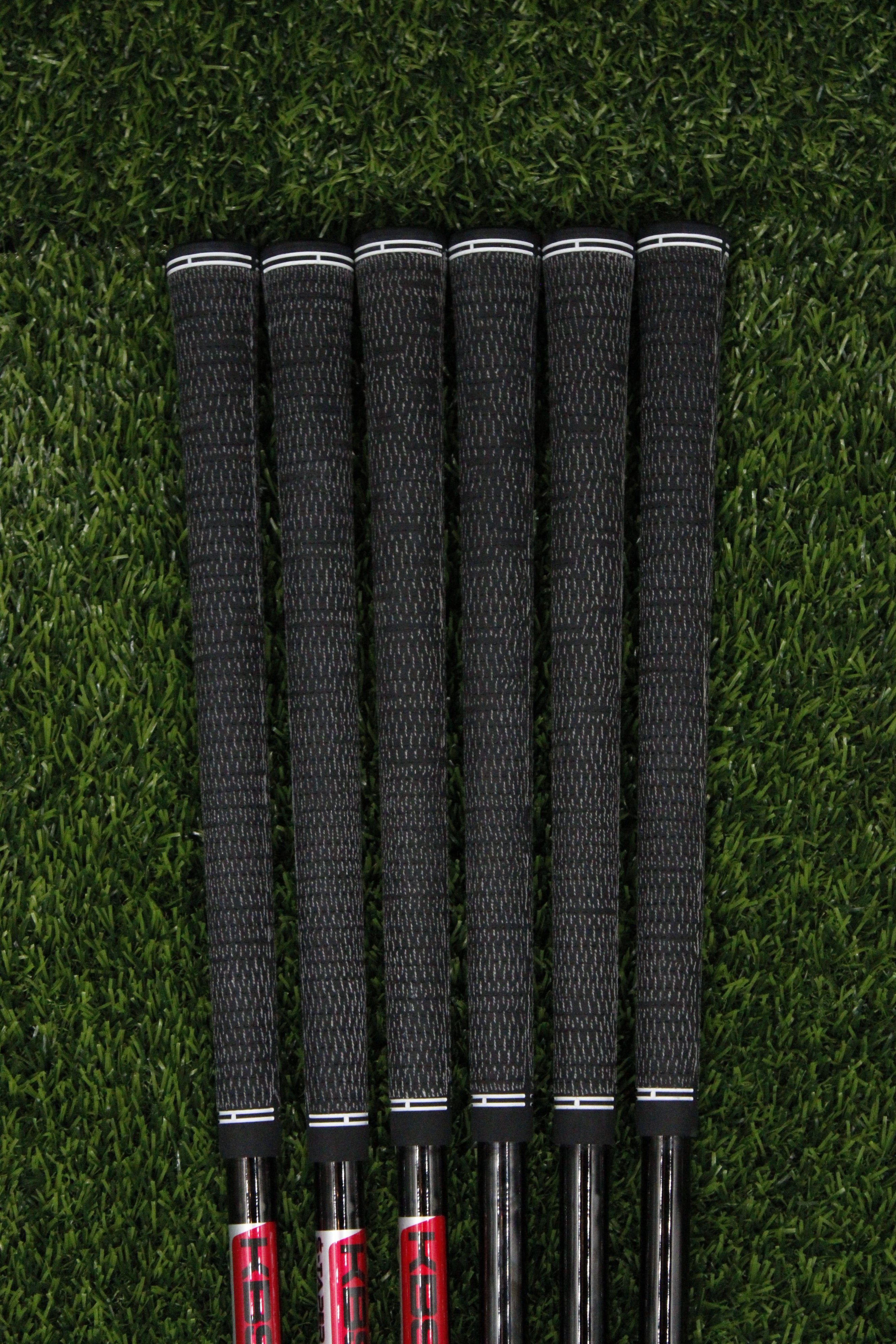 KBS $-Taper Black Finish 120g Stiff Flex 5-PW Iron Set Steel Shaft .370 Tip Std Length