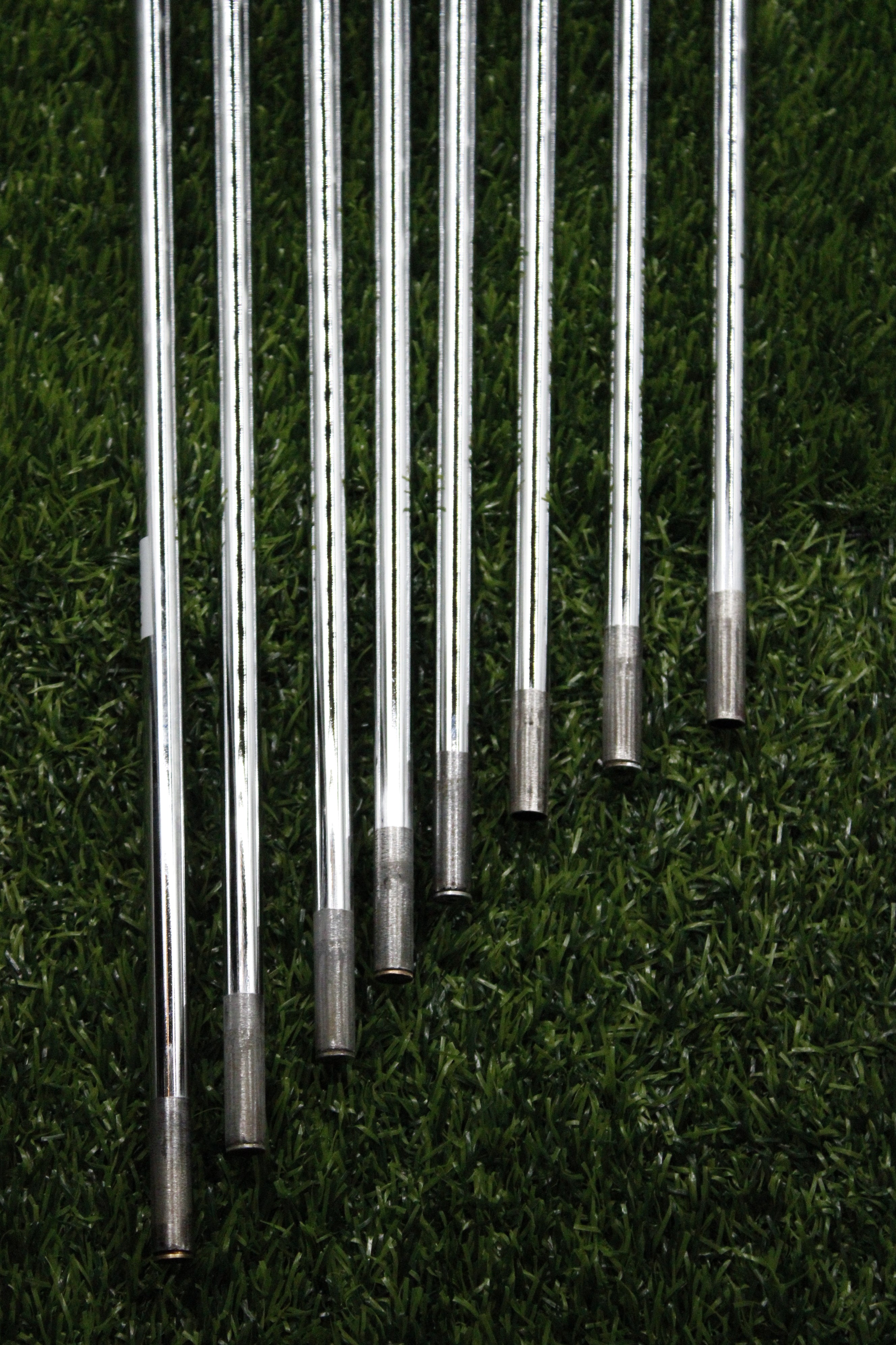 KBS $-Taper Chrome Finish 120g Stiff Flex 4-PW GW Iron Set Steel Shaft .370 Tip Std Length