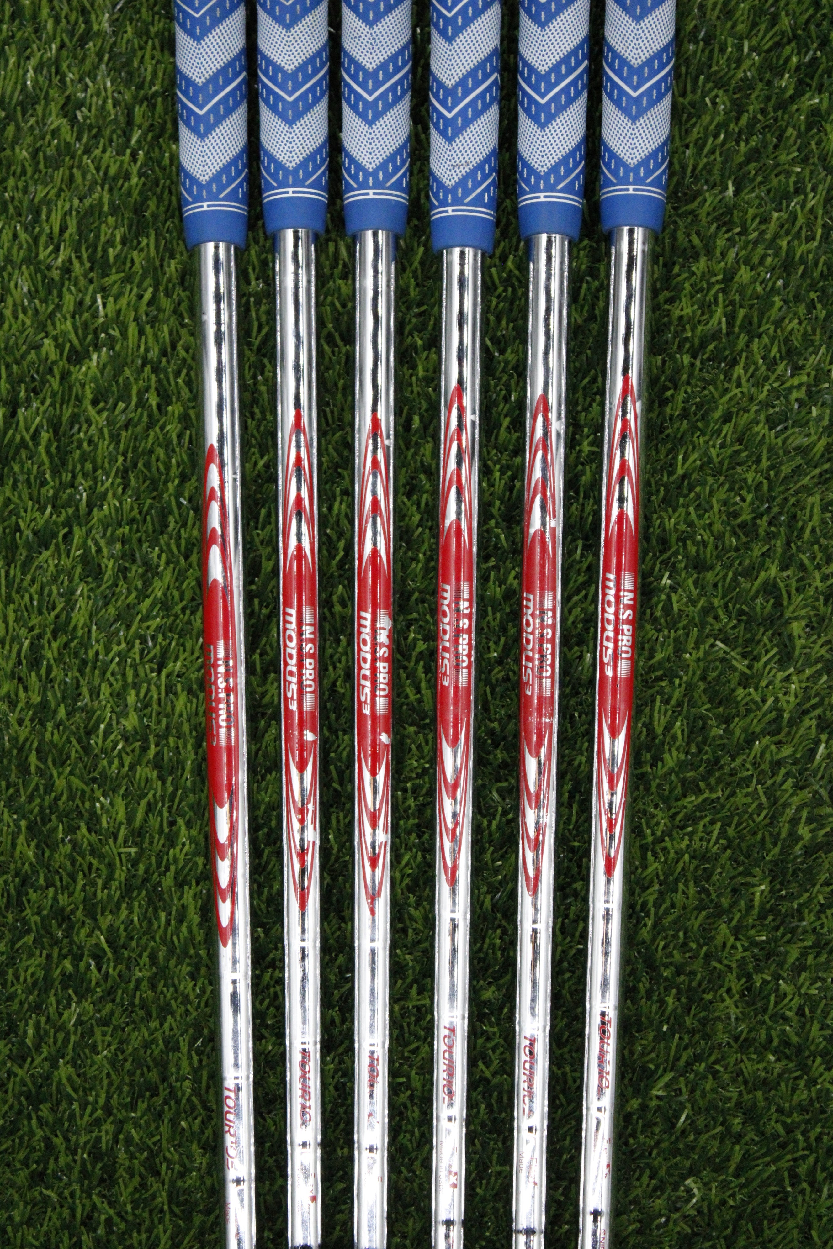 Nippon N.S. Pro Modus 3 Tour 120g Extra Stiff Flex 4-9i Iron Set Steel Shaft .355 Tip Std Length