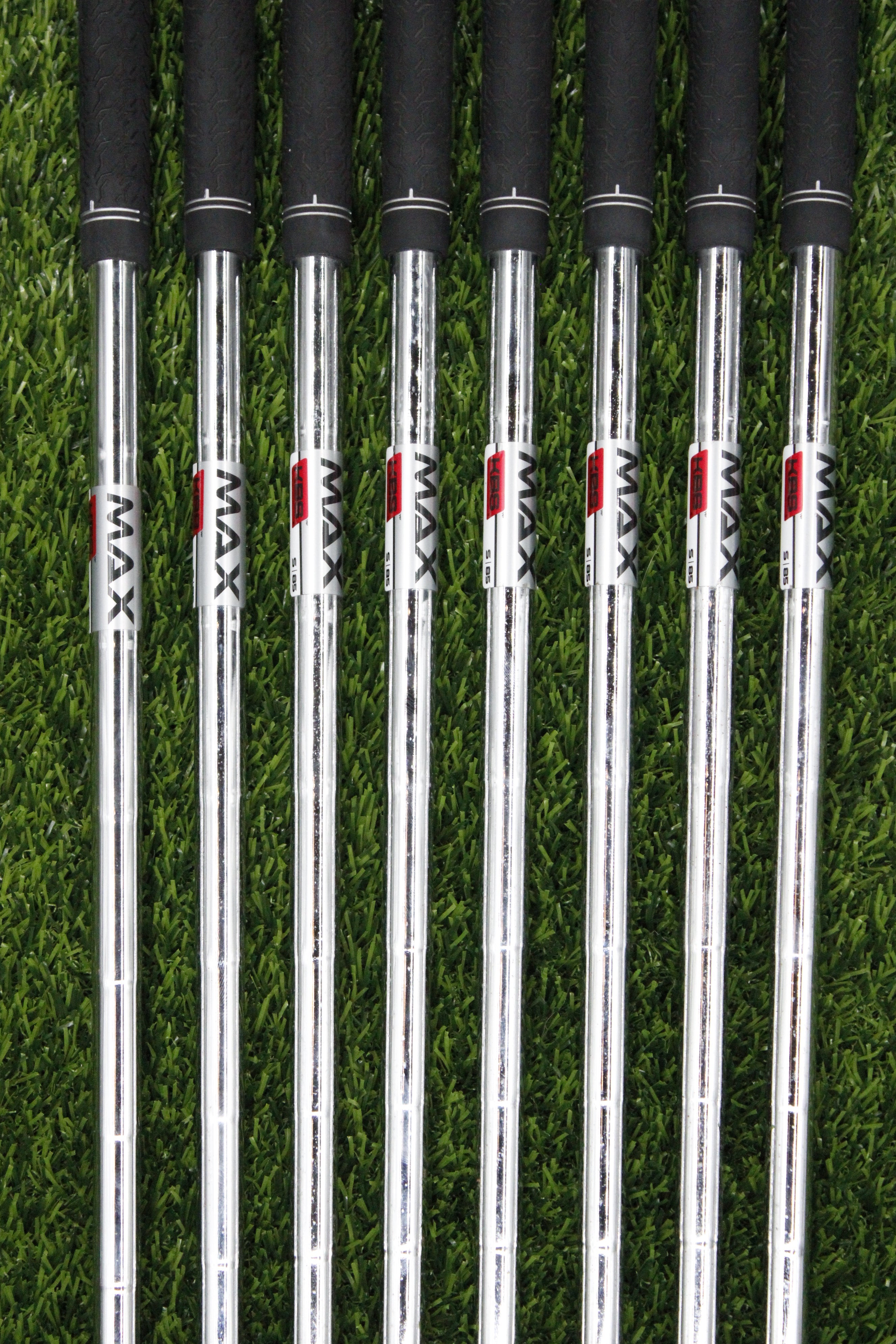 KBS Max 85g Stiff Flex 4-PW AW Iron Set Steel Shaft .370 Tip Std Length