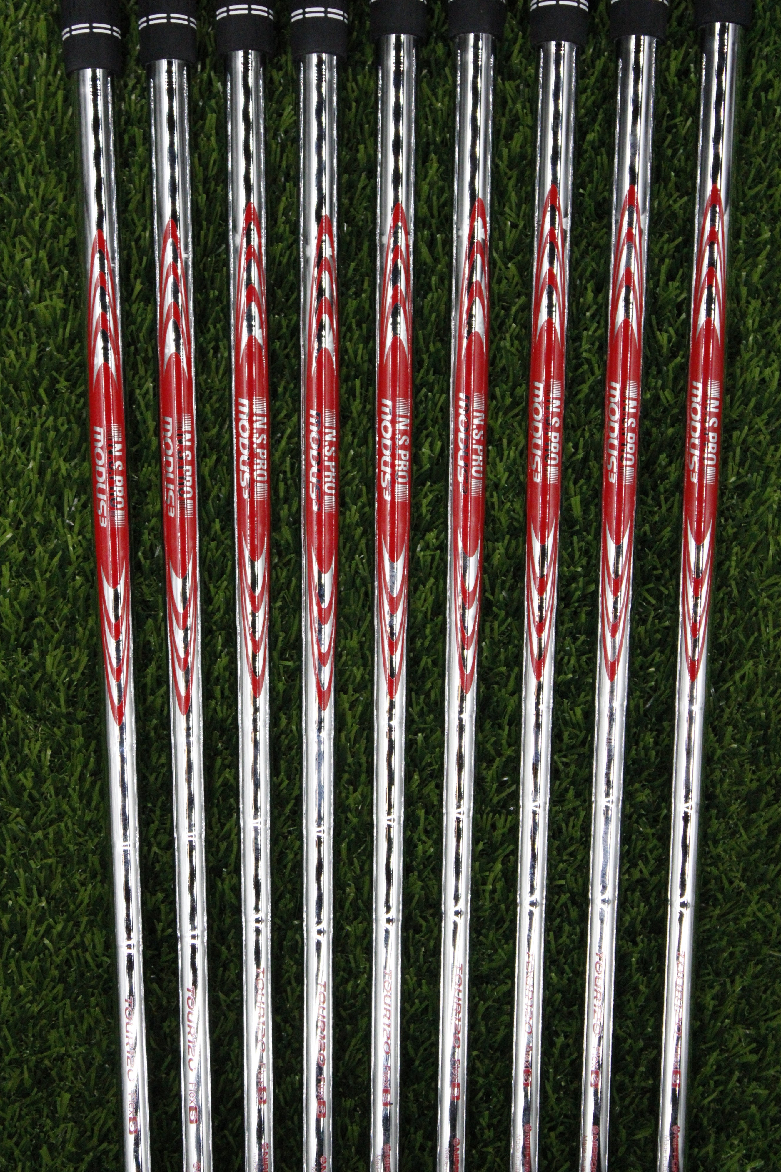 Nippon N.S. Pro Modus 3 Tour 120g Stiff Flex 4-PW GW SW Iron Set Steel Shaft .355 Tip Same Length