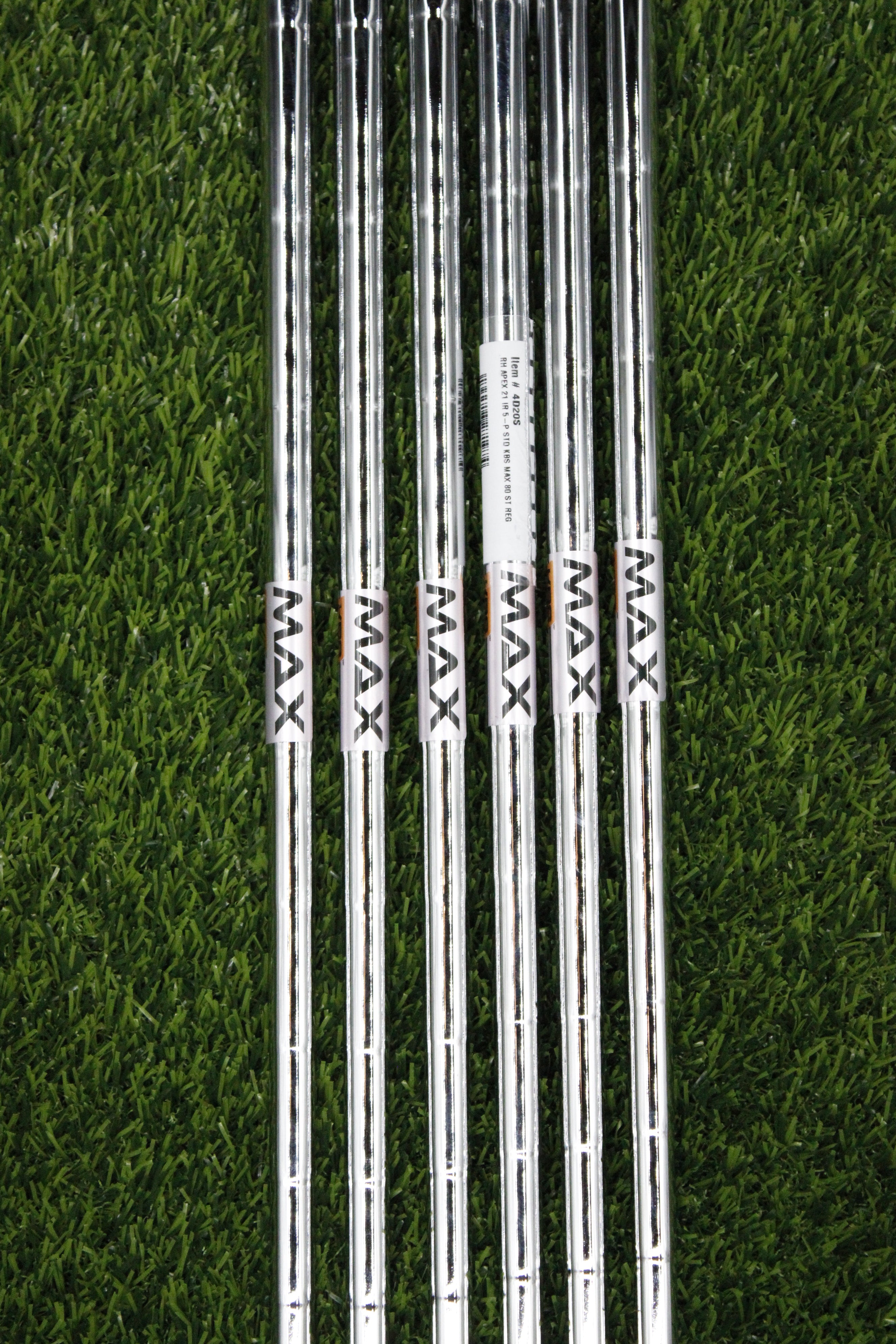 KBS Max 80g Regular Flex 5-PW Iron Set Steel Shaft .370 Tip Std Length