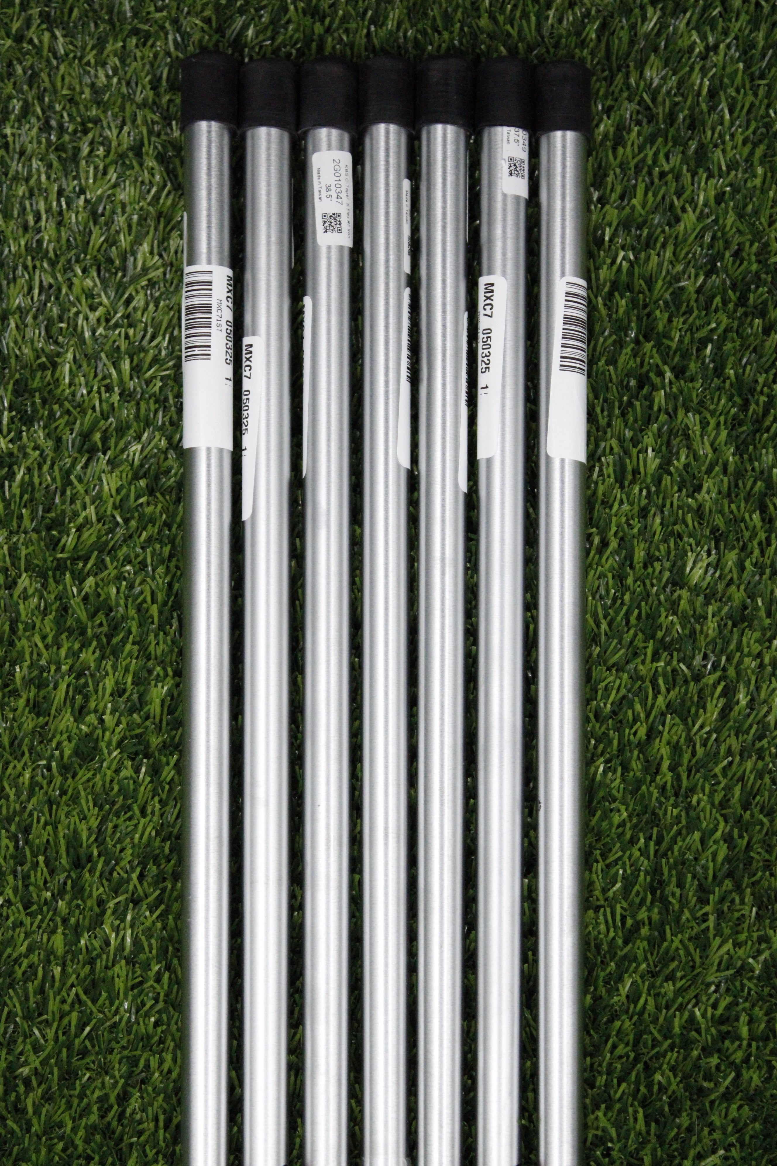 KBS C-Taper 130g Extra Stiff Flex 4-PW Iron Set Steel Shaft .370 Tip Std Length
