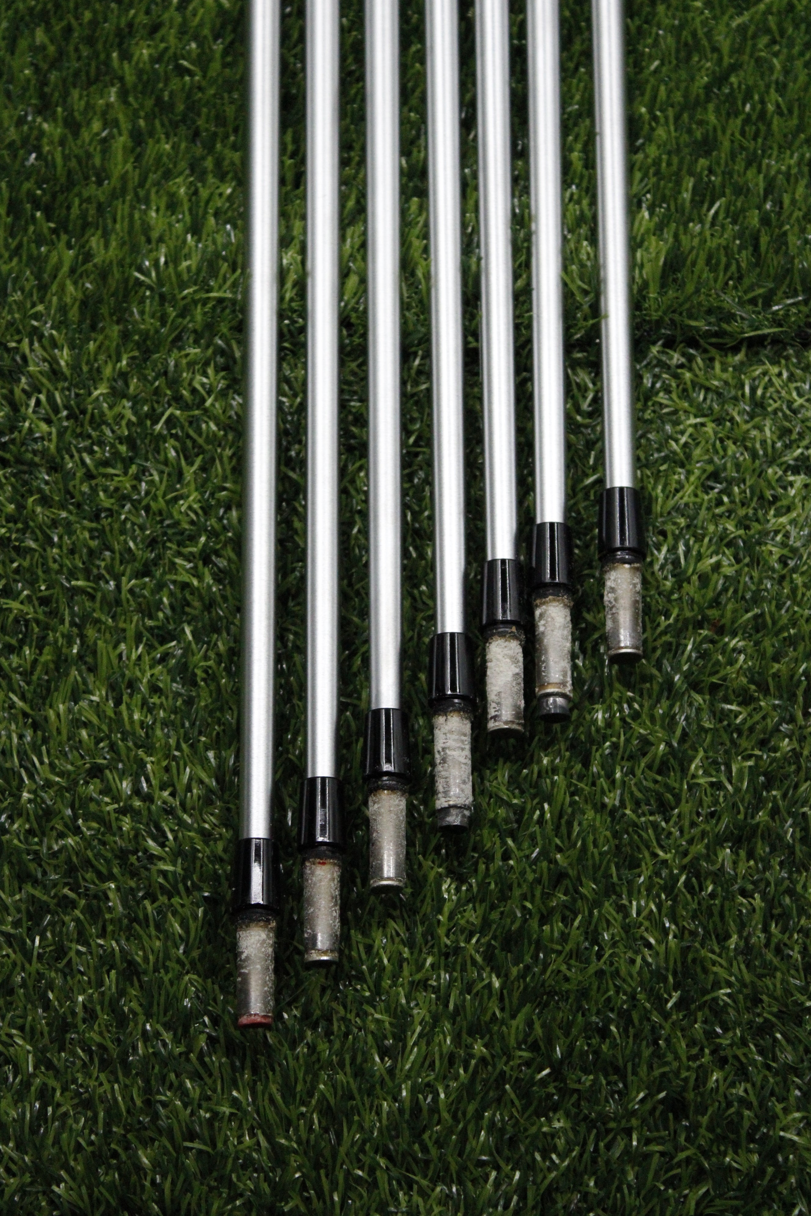 KBS C-Taper 130g Extra Stiff Flex 4-PW Iron Set Steel Shaft .370 Tip Std Length