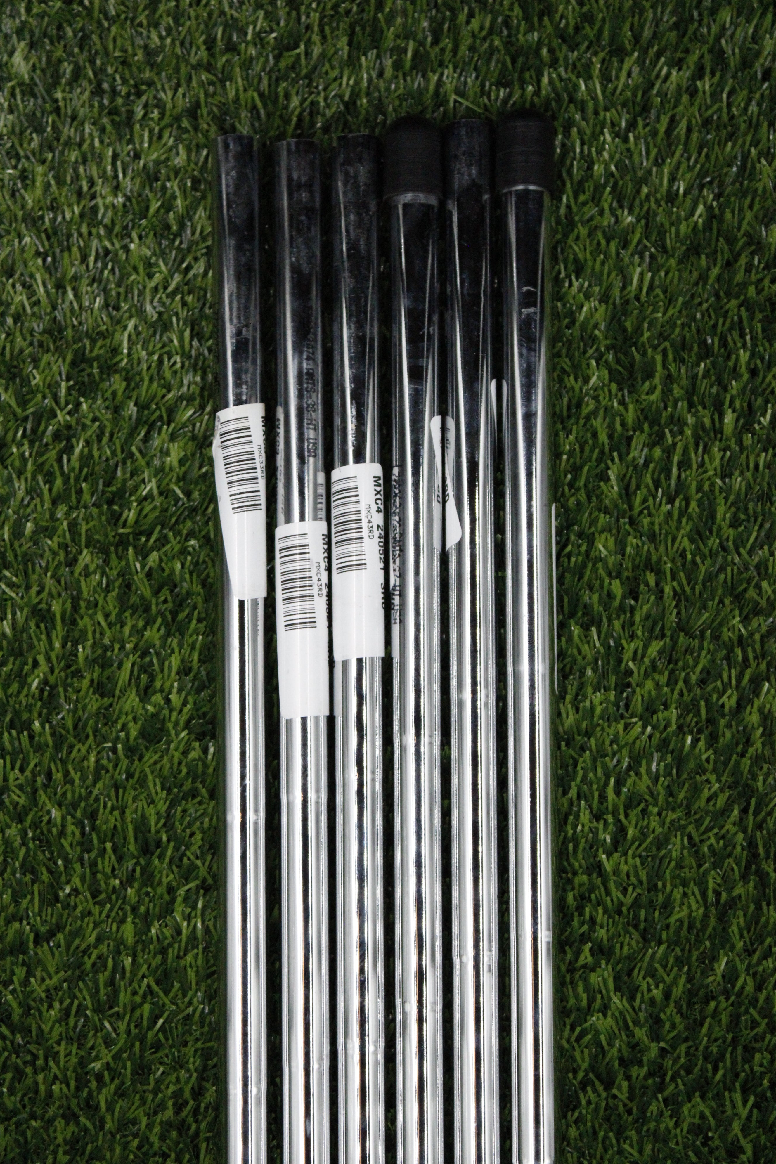 True Temper AMT Black S300 Stiff Flex 6-PW GW Iron Set Steel Shaft .355 Tip Std Length