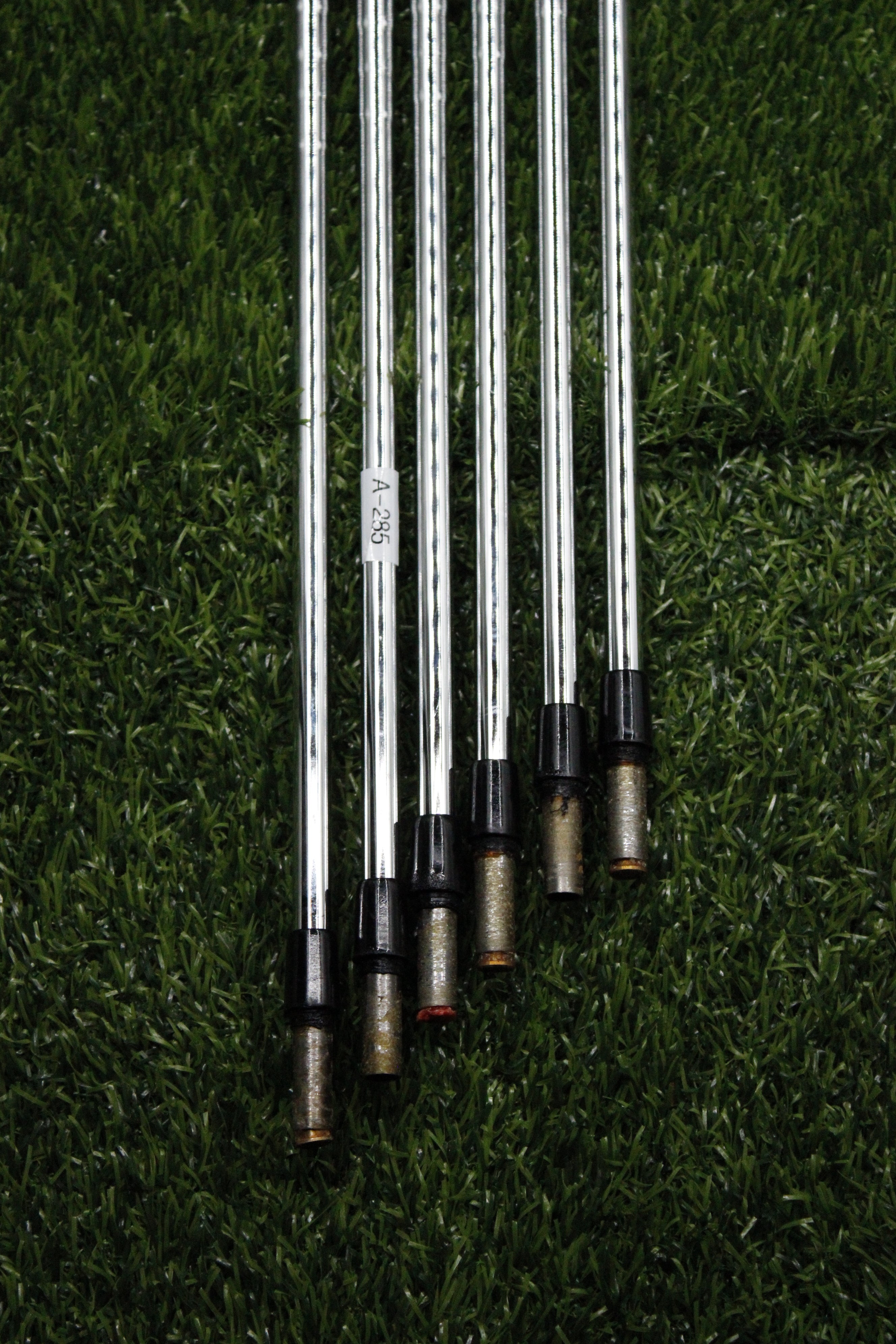True Temper AMT Black S300 Stiff Flex 6-PW GW Iron Set Steel Shaft .355 Tip Std Length