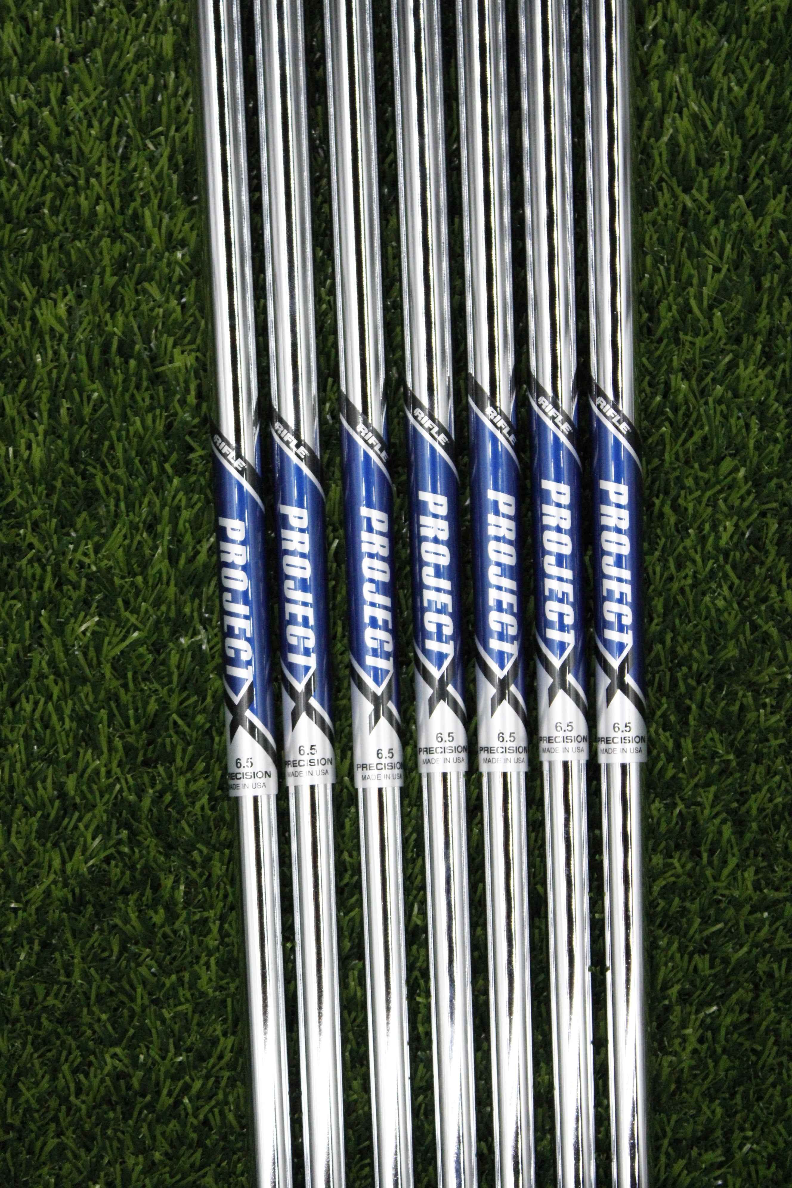 Project X Rifle 6.5 125g Extra Stiff Flex 4-PW Iron Set Steel Shaft .355 Tip +1.0"