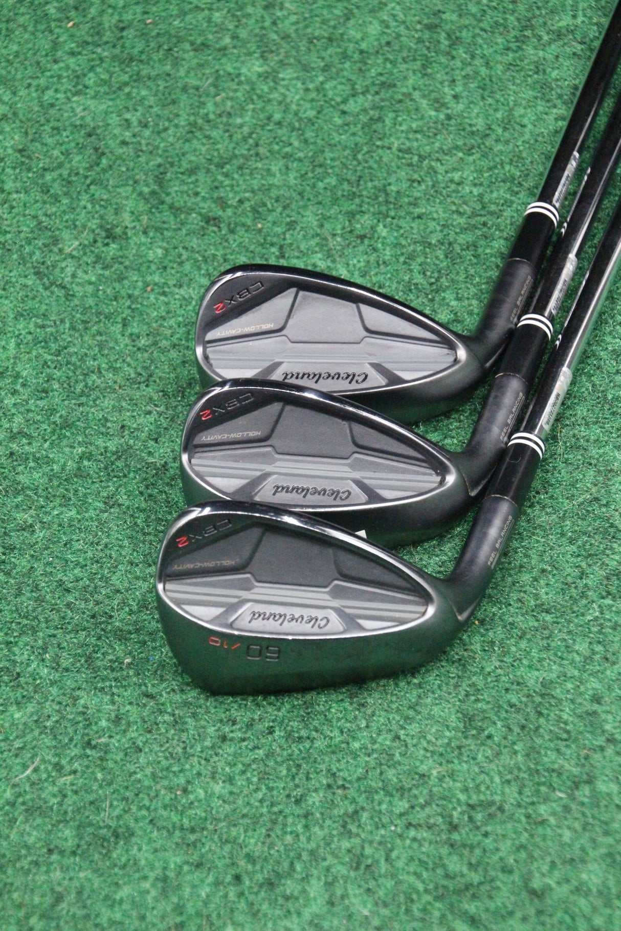Cleveland CBX 2 Black Satin 52°, 56°, 60° Wedge Set Wedge Flex Std