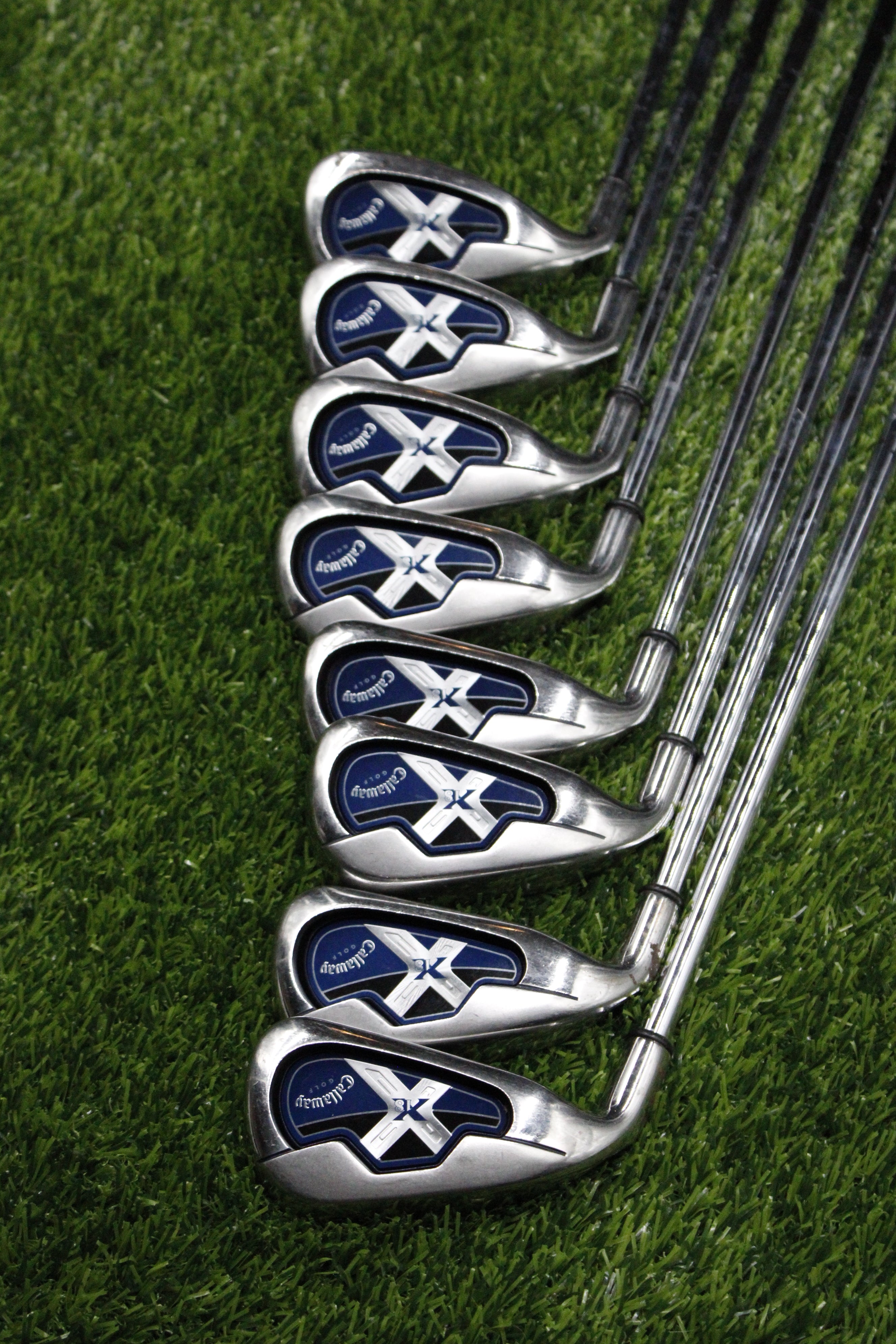 Lefty Callaway X-18 Iron Set 3-PW Uniflex Std Length