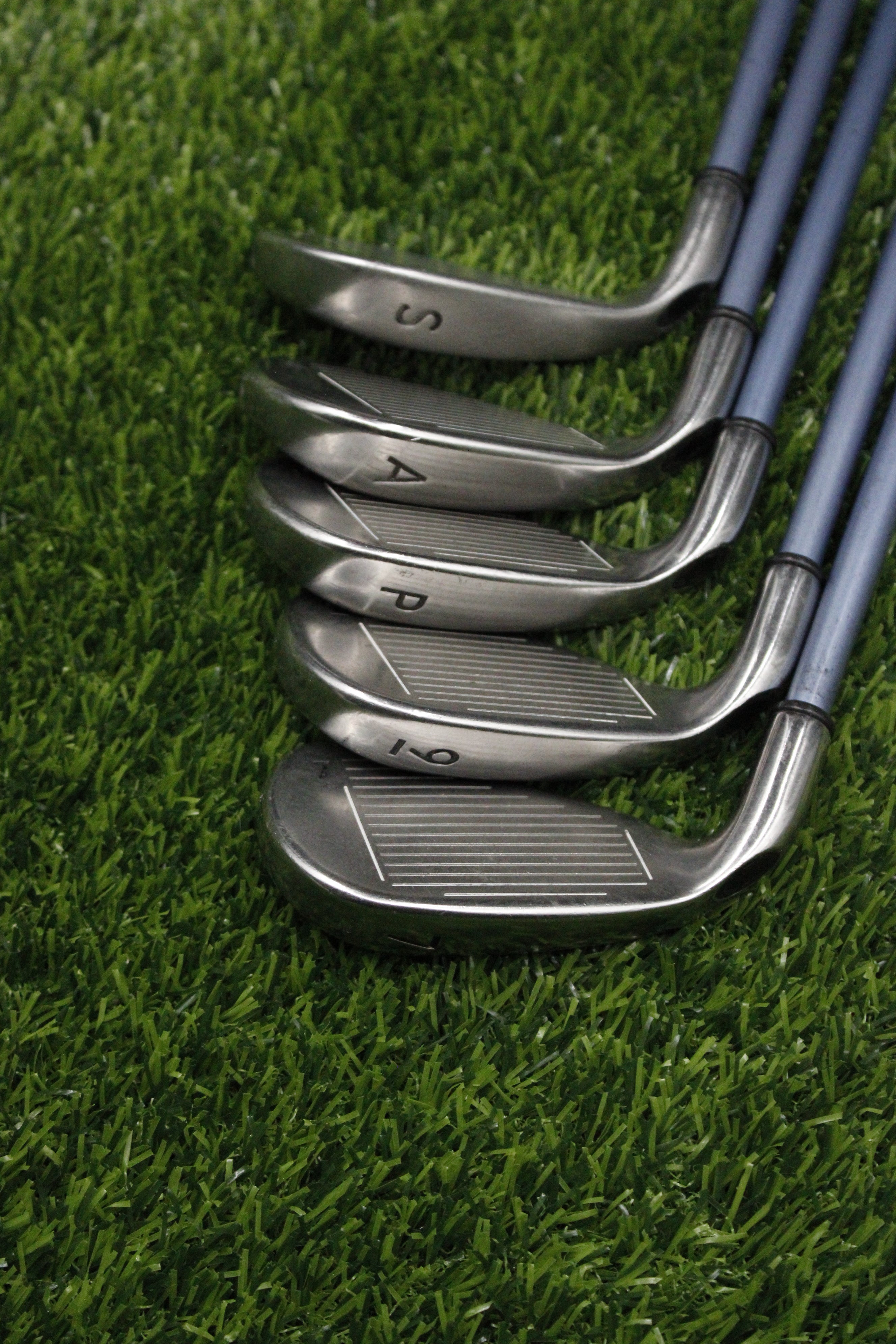 WOMEN Callaway X-16 Iron Set 7i 9-PW AW SW L Flex -0.5"