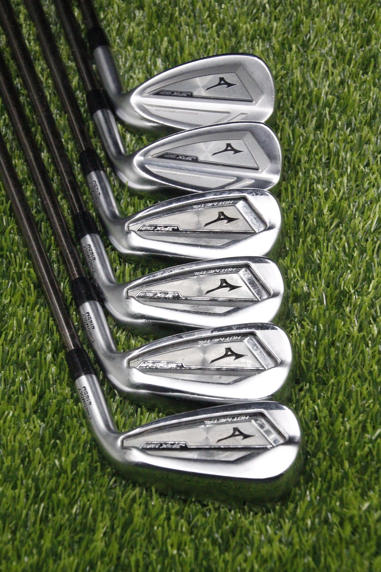 Mizuno JPX 921 Hot Metal Iron Set 7-PW GW SW SR Flex +0.5"