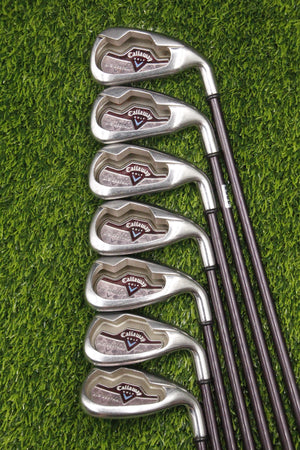 WOMEN Callaway 2006 Big Bertha Iron Set 5-PW SW L Flex -0.5"