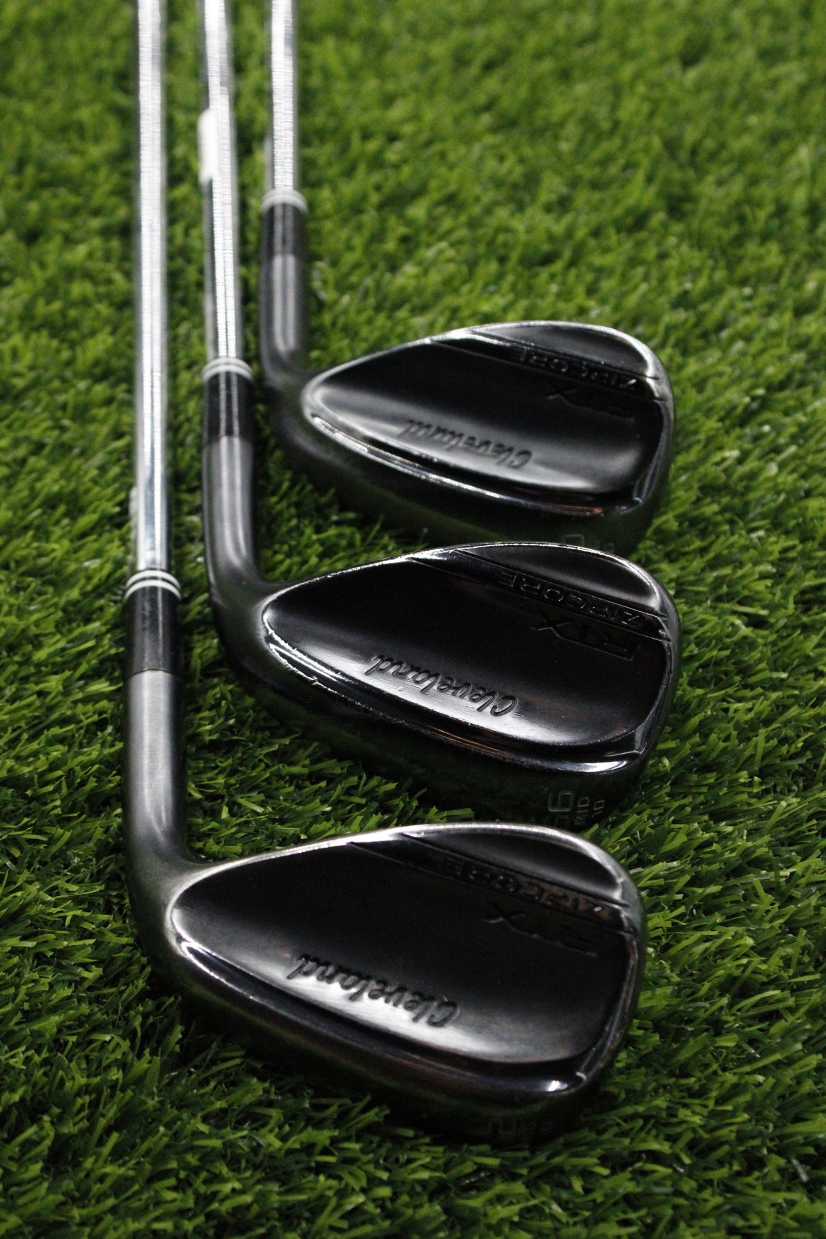 Cleveland RTX ZipCore Black Satin 52° 56° 60° Wedge Set Wedge Flex