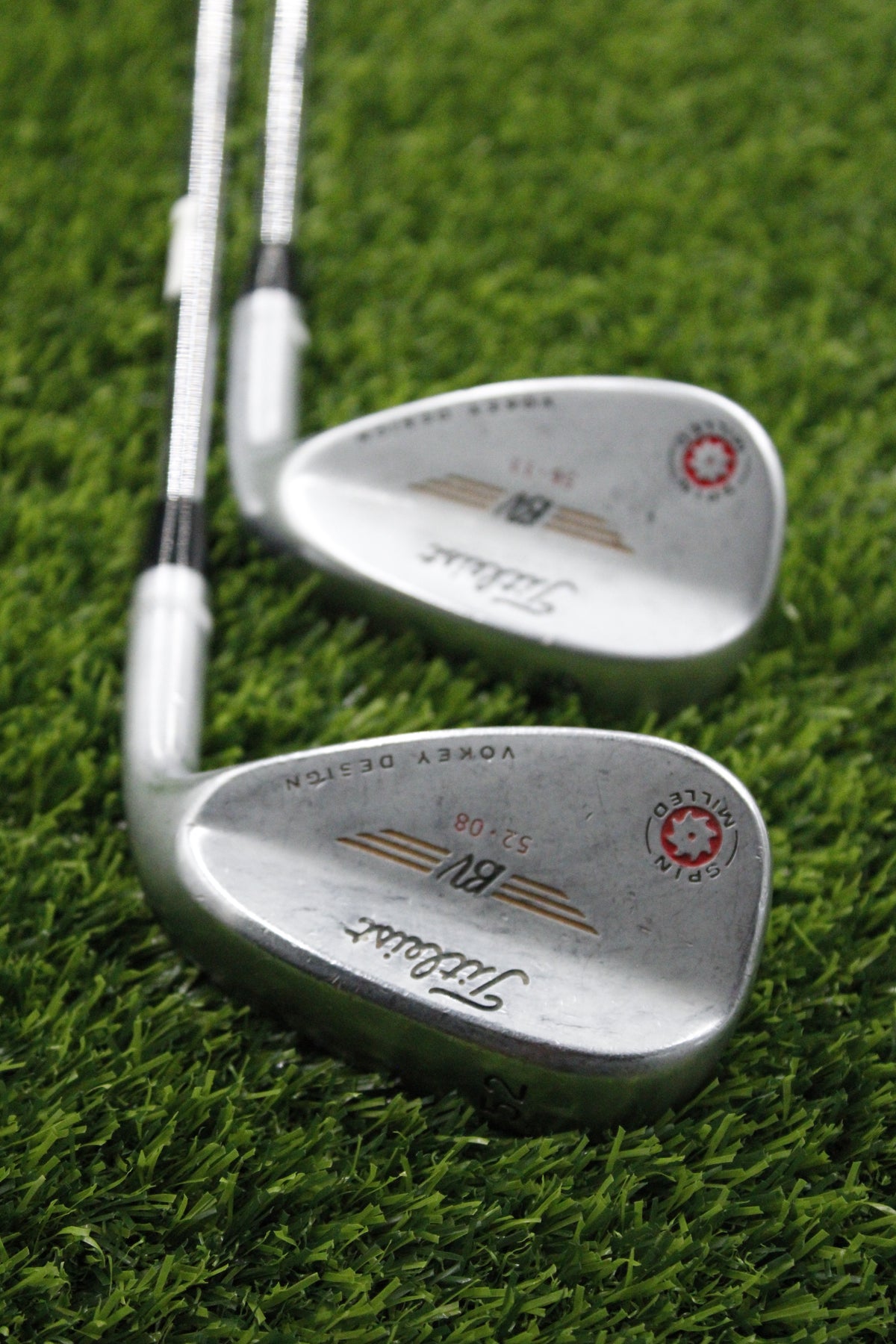 Titleist 2009 Vokey Spin Milled Chrome 52° 56° Wedge Set Wedge Flex