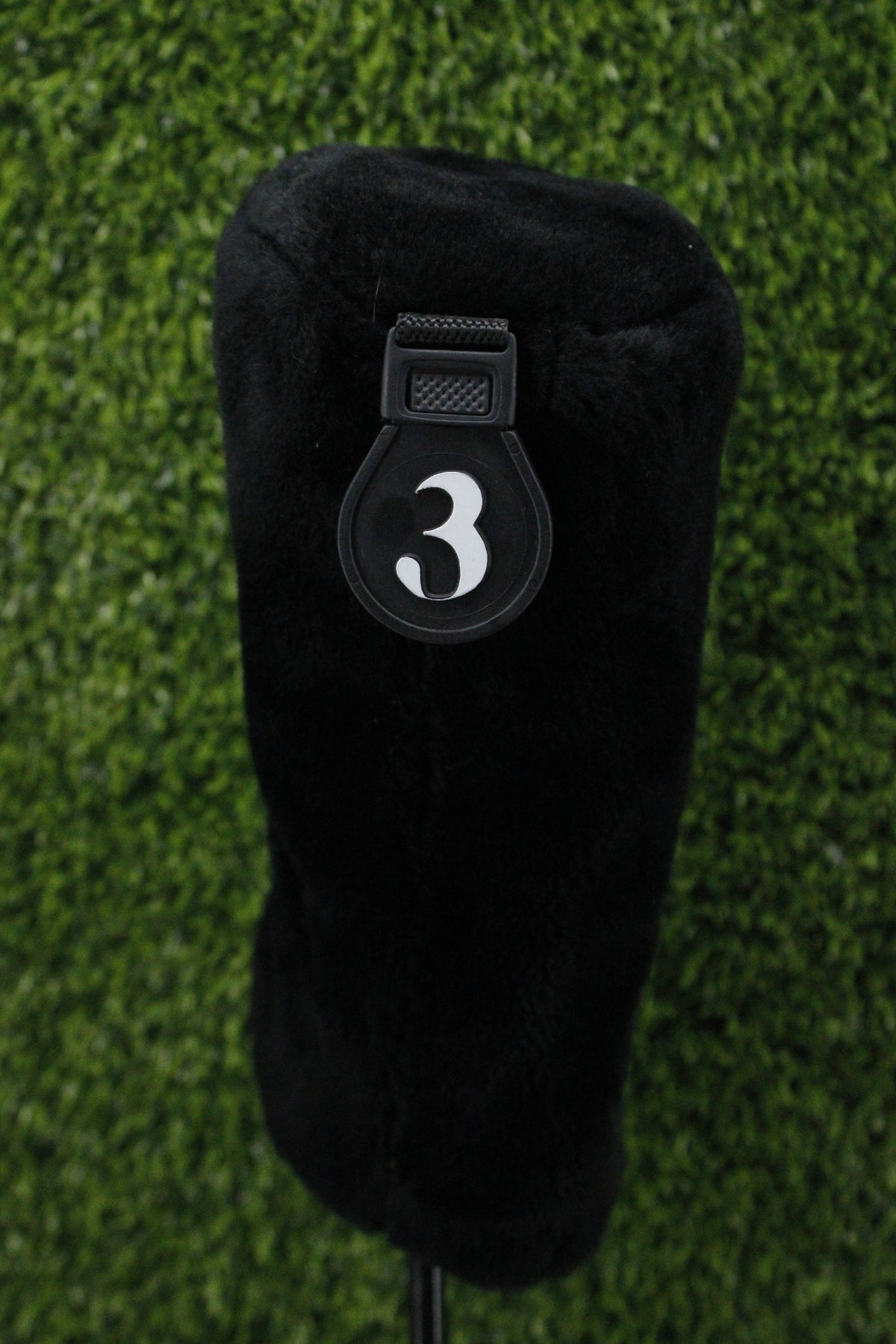 Pre-Owned Black Velvet Fairway Wood 3 Wood Headcover