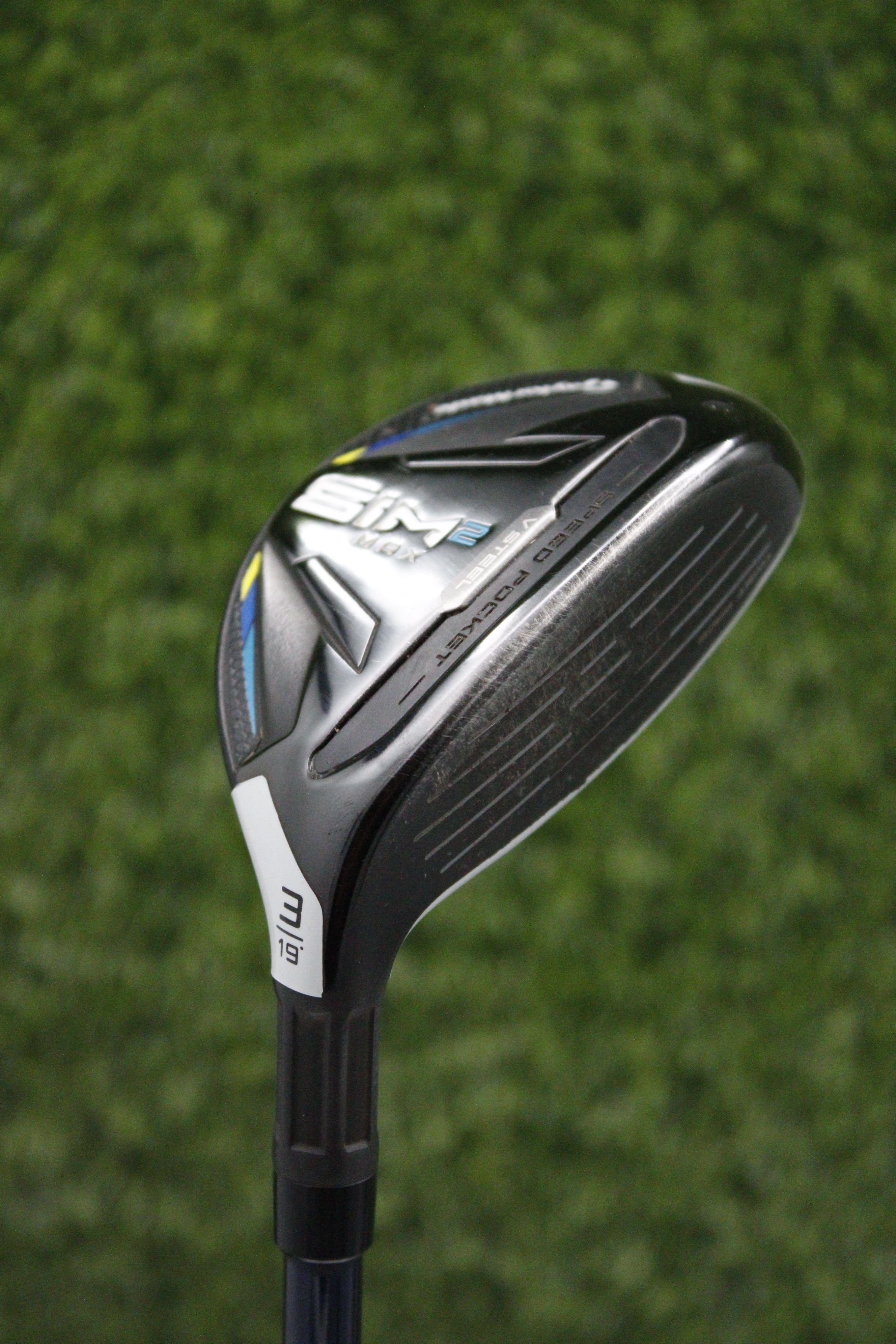 TaylorMade Sim2 Max Rescue 19° 3 Hybrid SR Flex 40.5" w/ HC