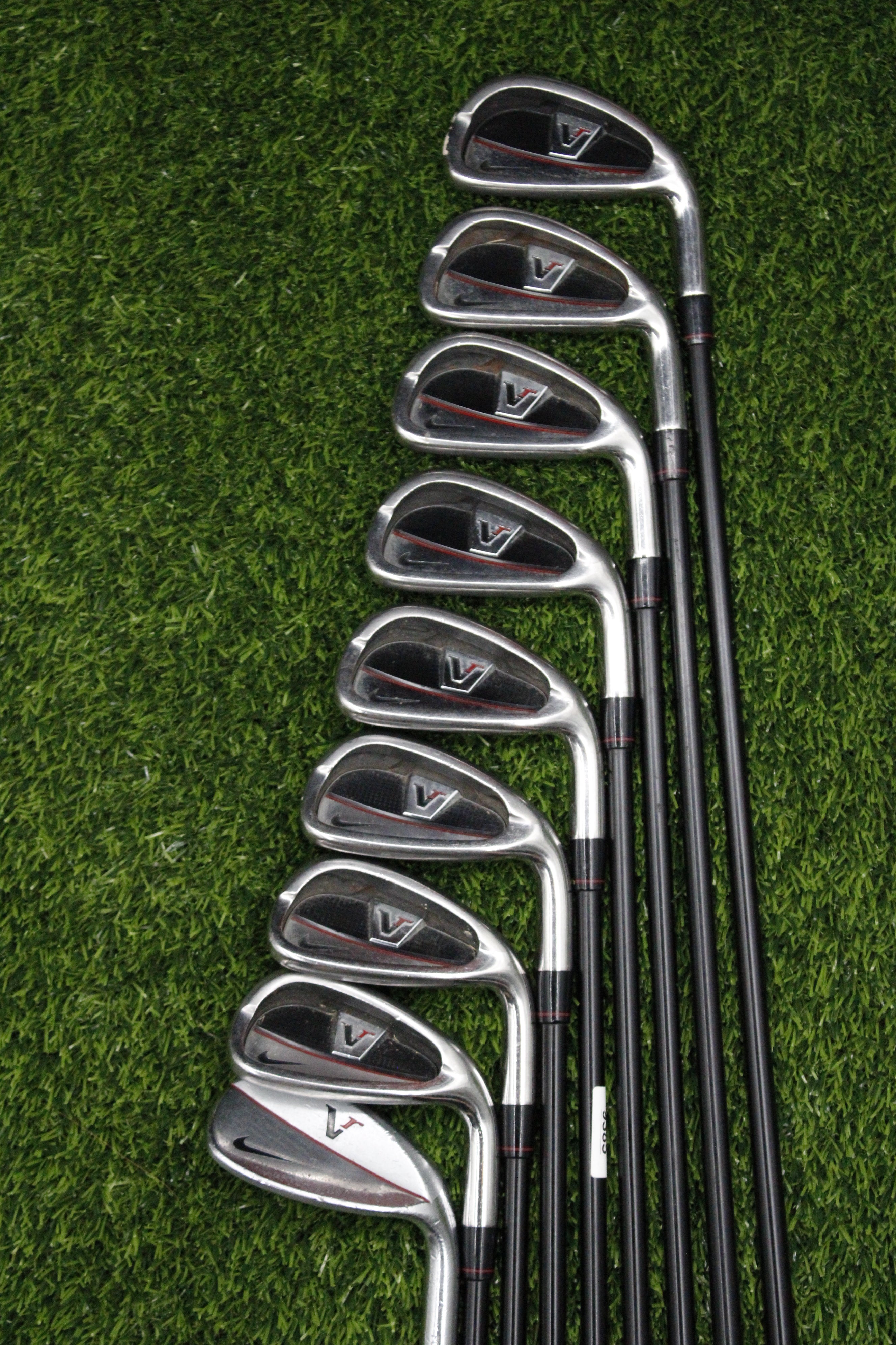 Nike Victory Red Cavity Back Iron Set 3-PW AW SR Flex -1.0"