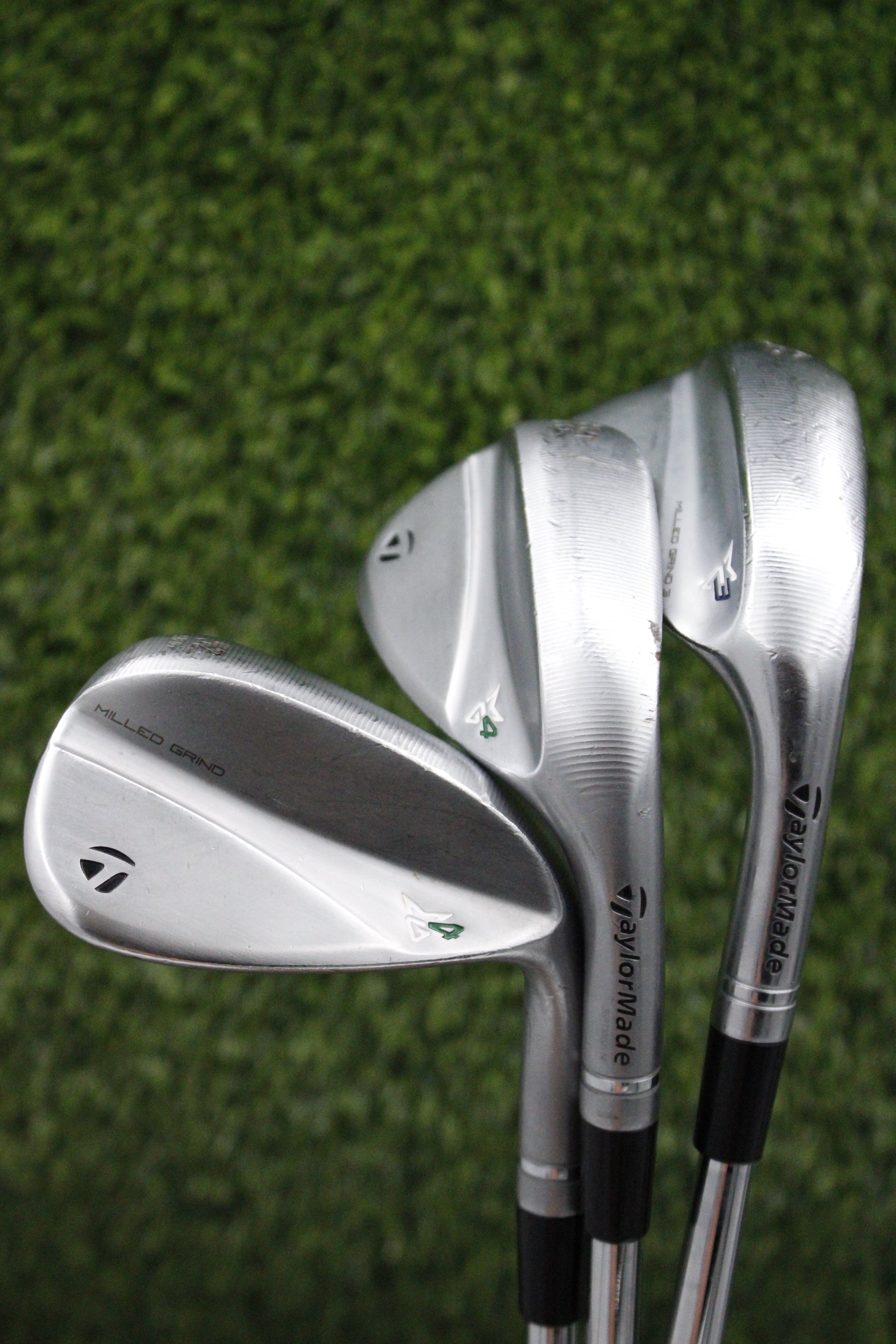 TaylorMade Milled Grind 4 Chrome 52° 56° 60° Wedge Set R Plus Flex