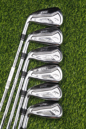 Lefty Callaway Epic Forged Iron Set 6-PW AW R Flex -0.25"