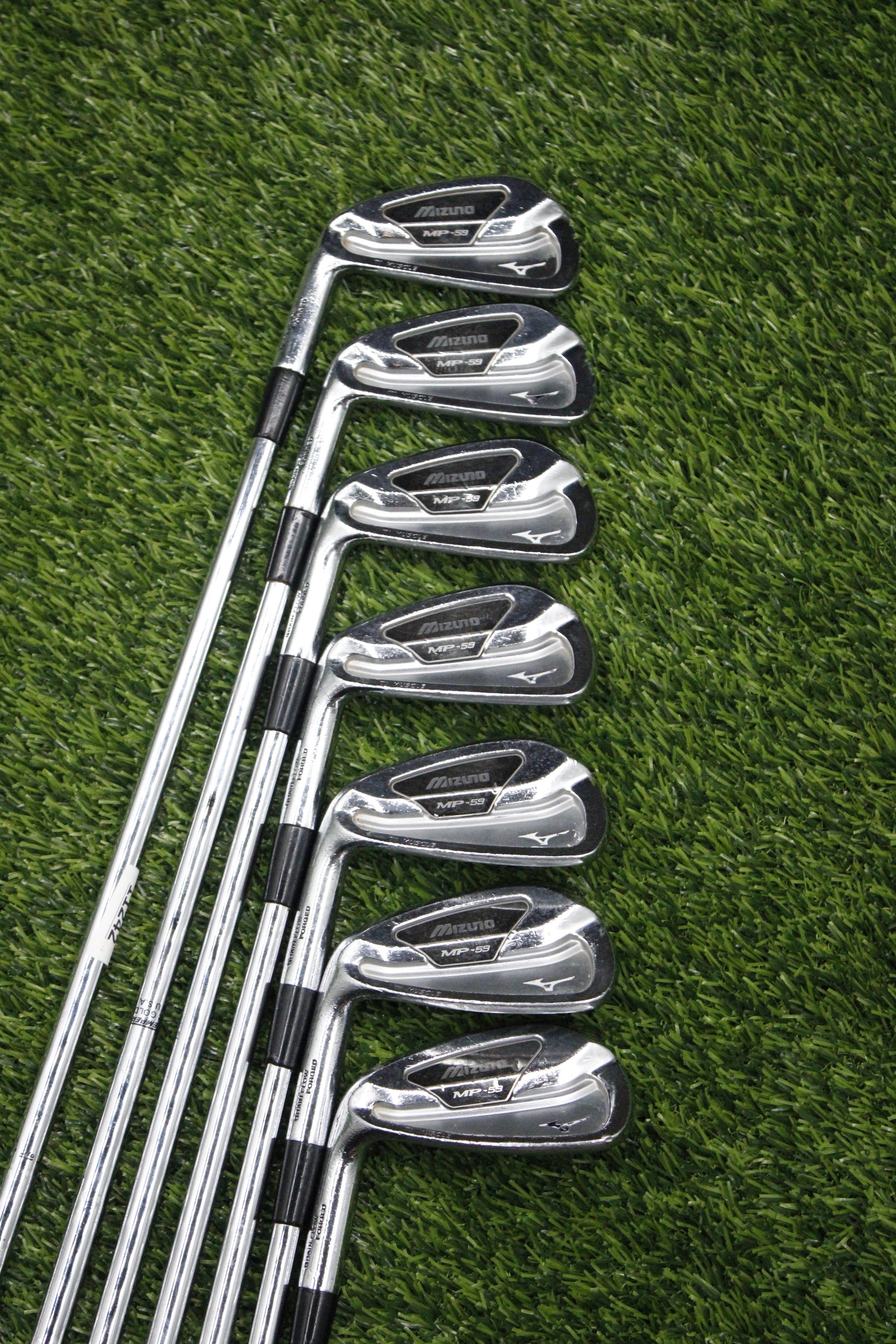 Lefty Mizuno MP 59 Iron Set 4-PW S Flex +0.5"