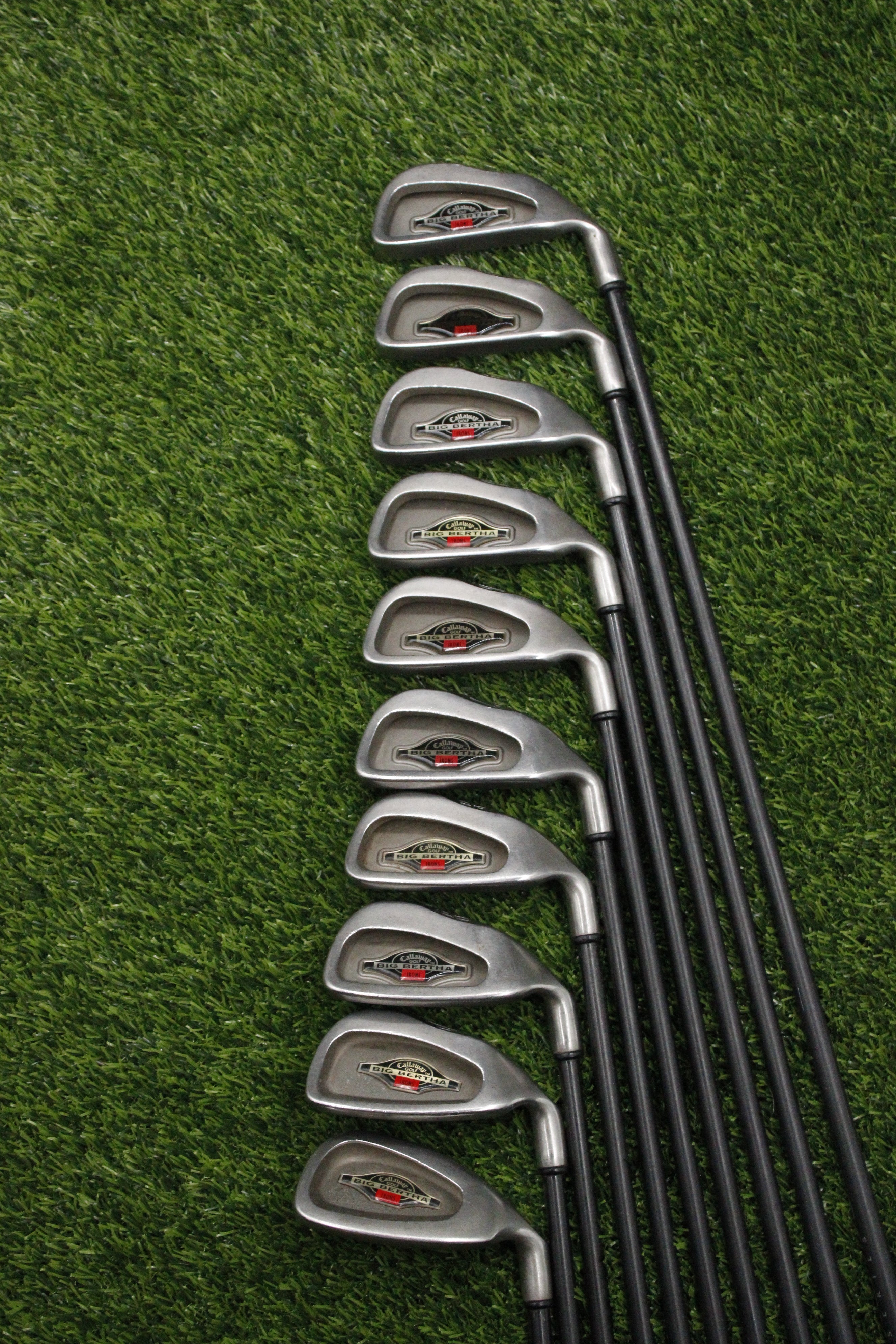 Callaway 1994 Big Bertha Iron Set 2-PW SW SR Flex -0.5"