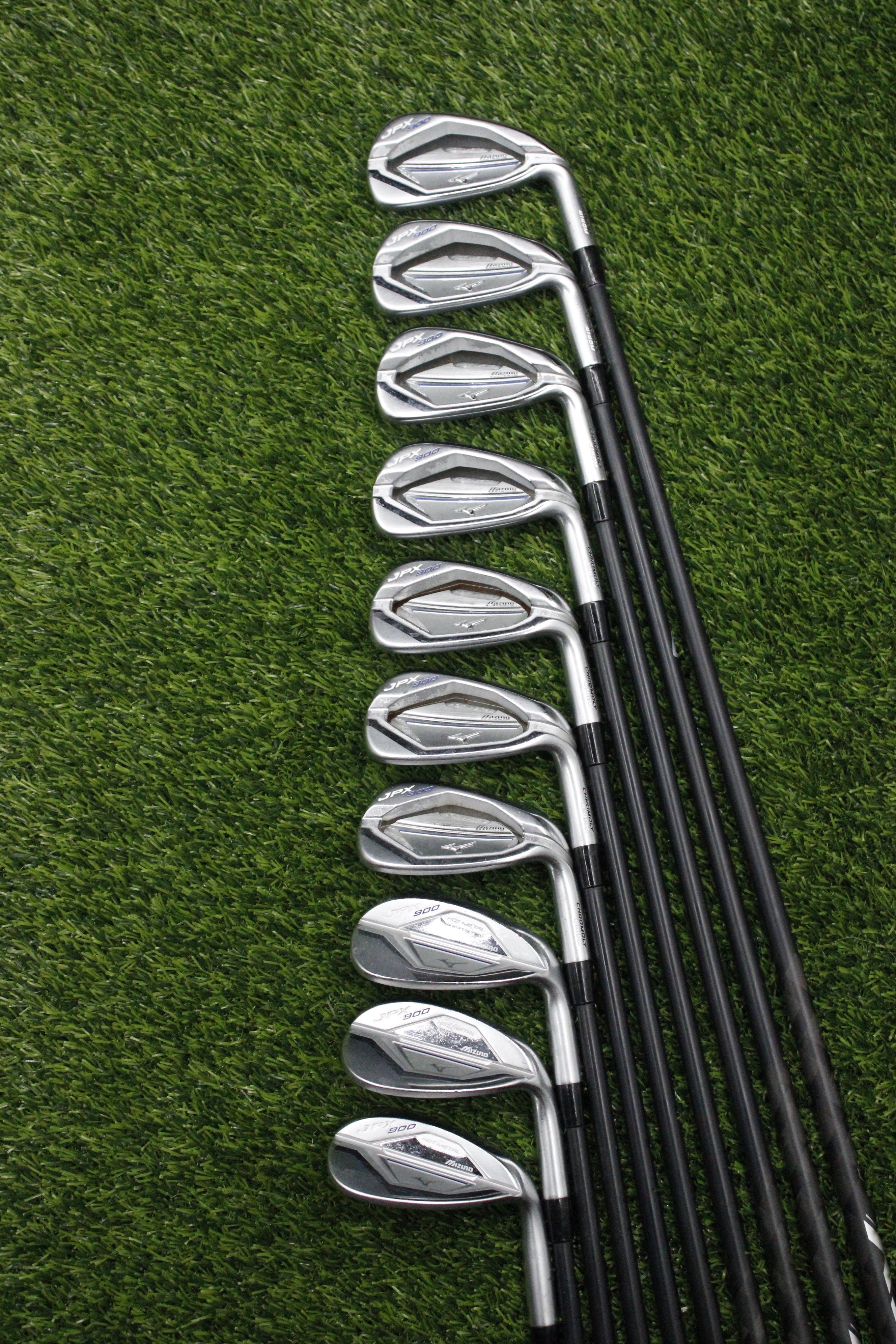 Mizuno JPX 900 Hot Metal Iron Set 4-PW GW SW LW R Flex Std Length