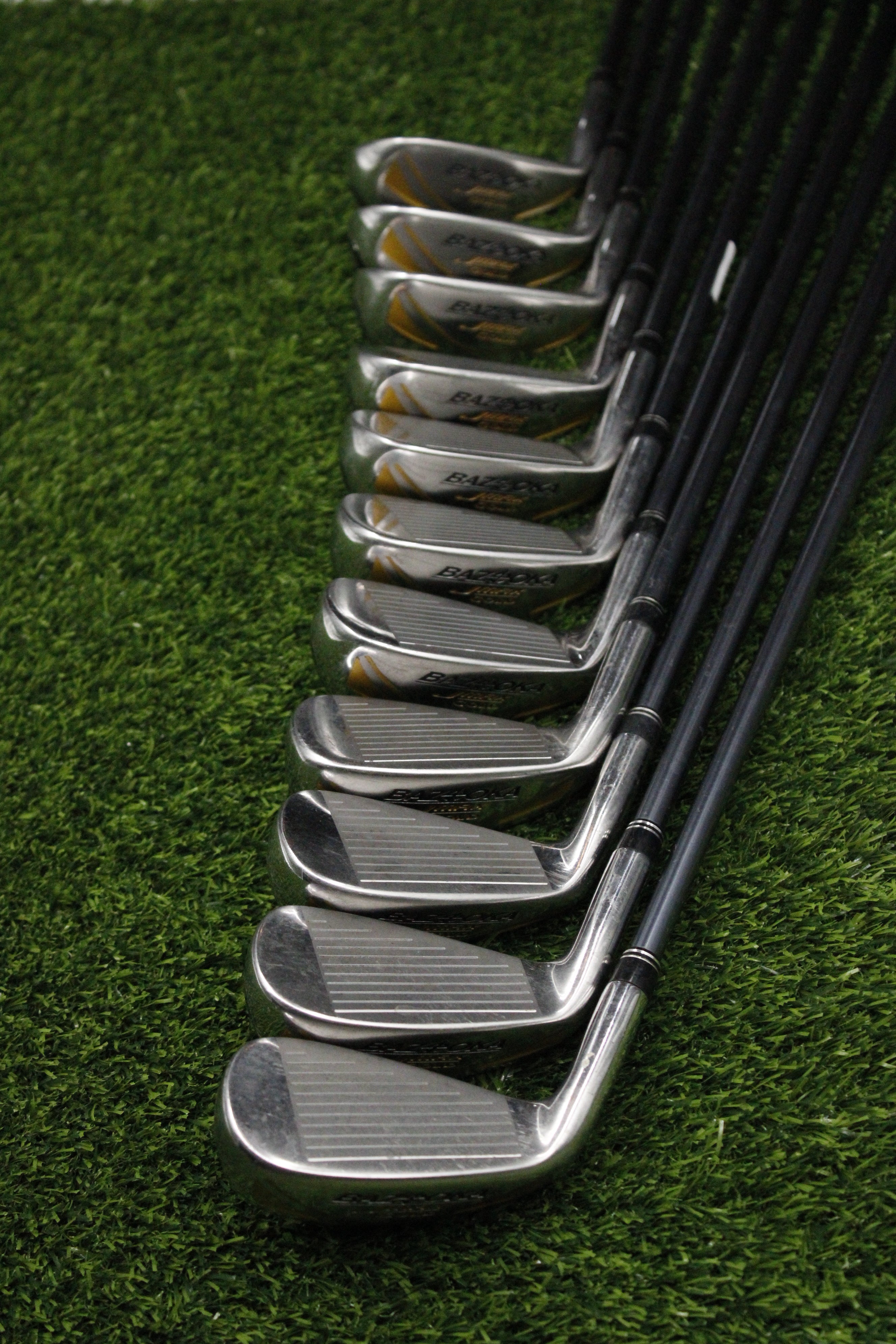 Tour Edge Bazooka Jmax Gold Iron Set 2-PW AW SW R Flex Std Length