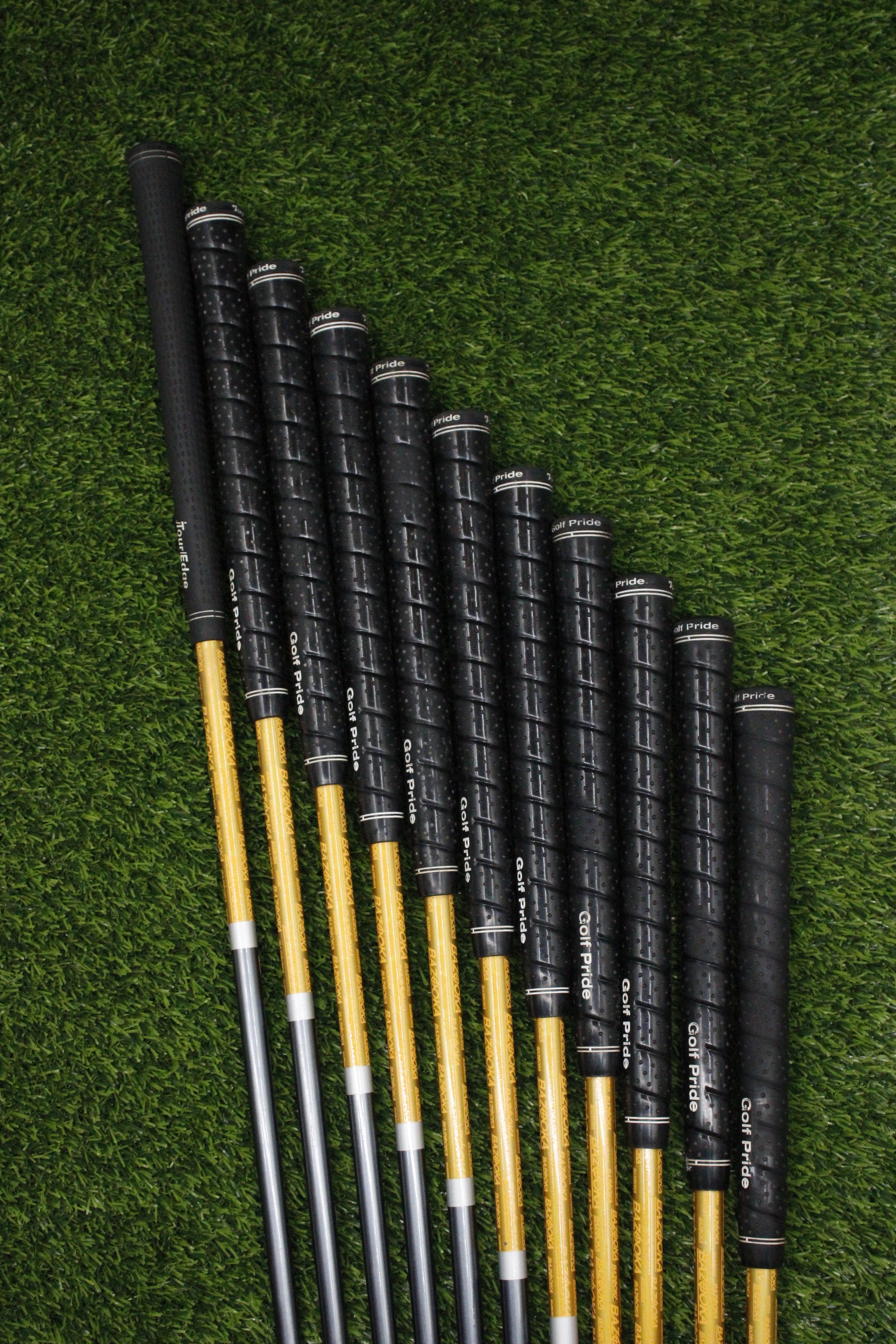Tour Edge Bazooka Jmax Gold Iron Set 2-PW AW SW R Flex Std Length